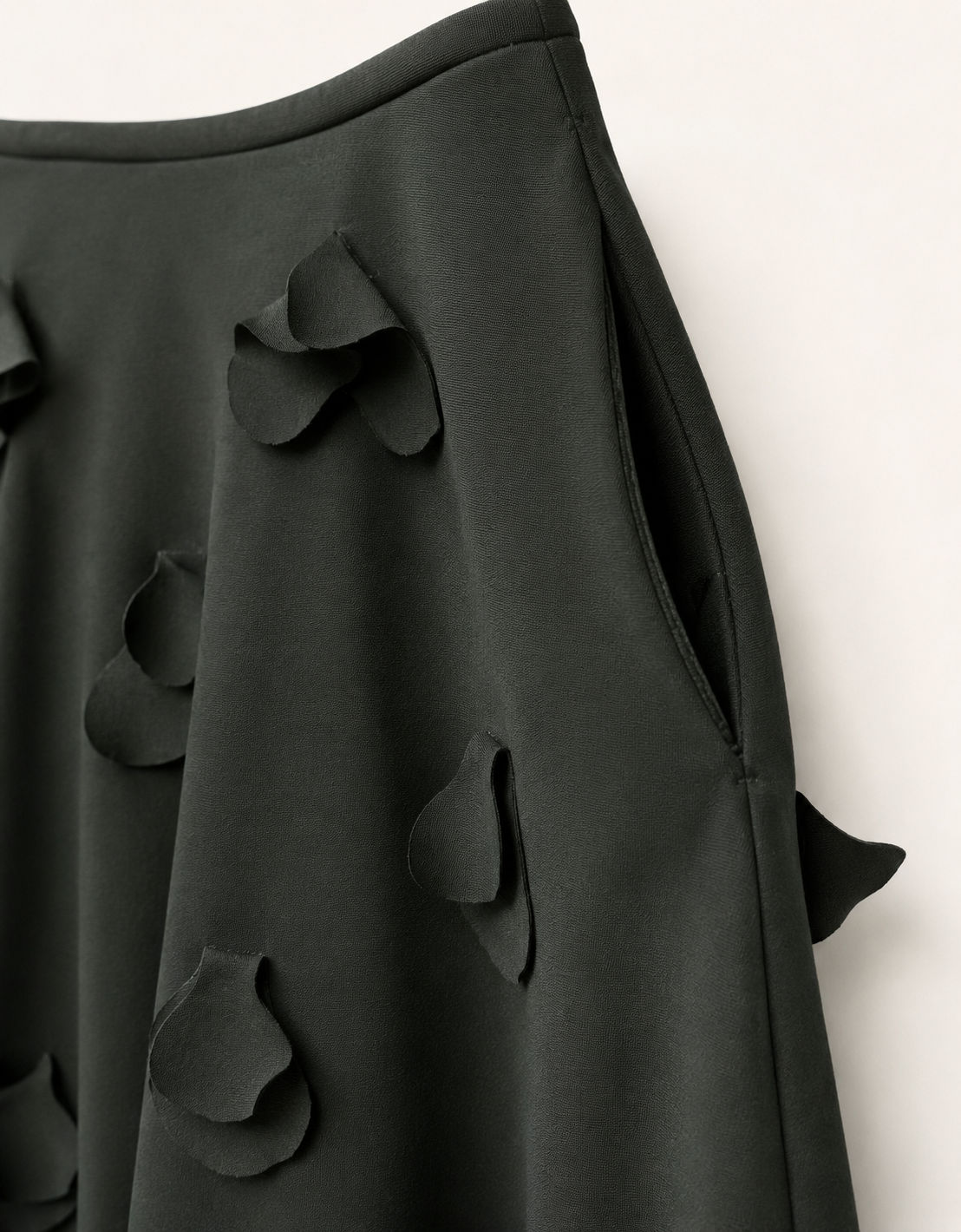 Pleated midi skirt