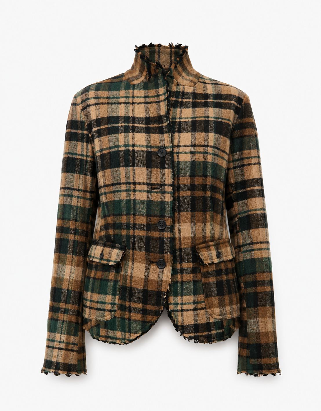 Americana cuadros lana "Forest Check"