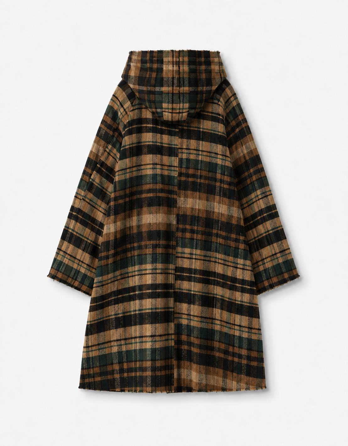 Abrigo cuadros lana "Forest Check"