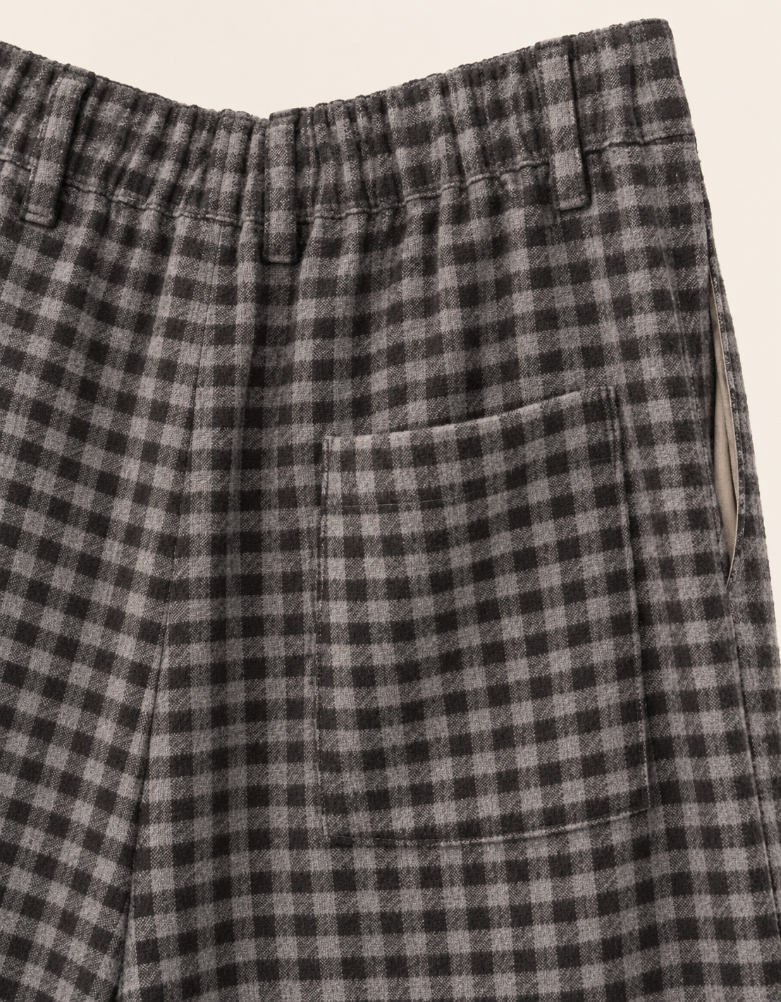 Pantalón algodón y lana cuadros