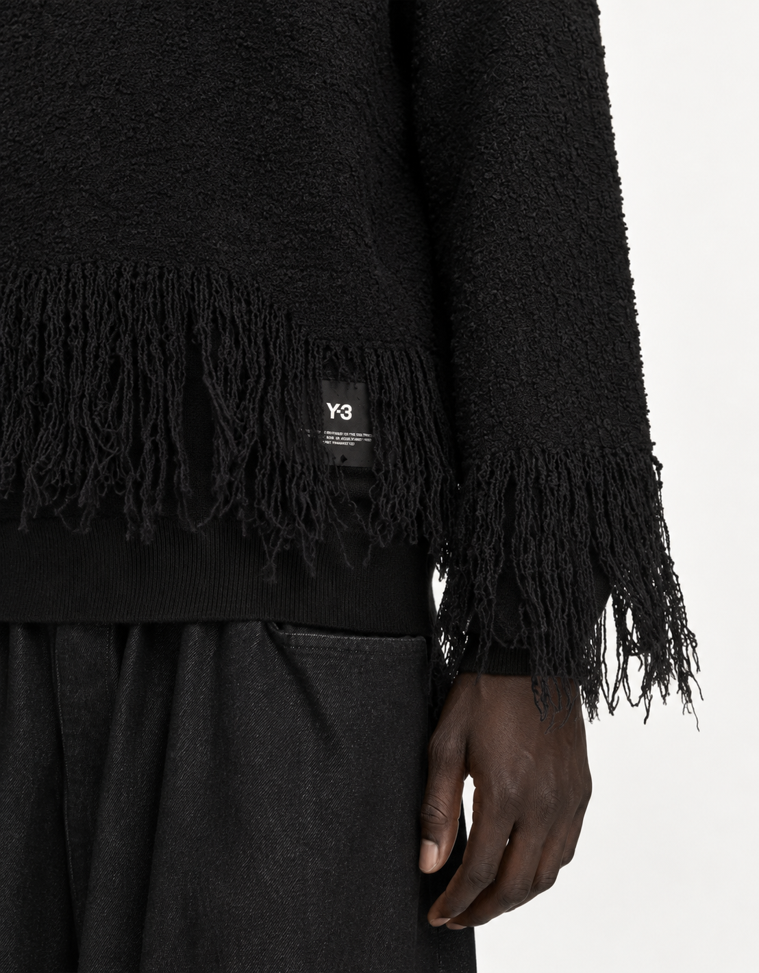 Jersey lana flecos "Knitted 3-Stripes"