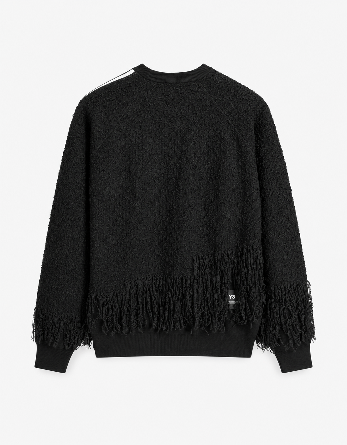 Jersey lana flecos "Knitted 3-Stripes"