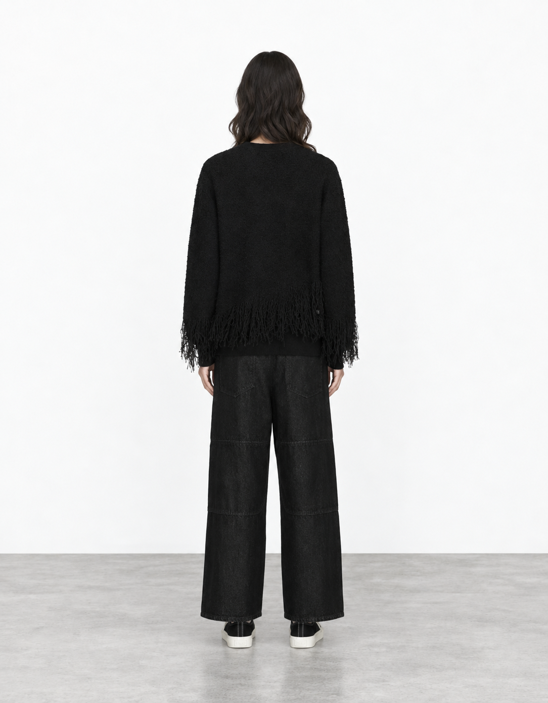 Jersey lana flecos "Knitted 3-Stripes"
