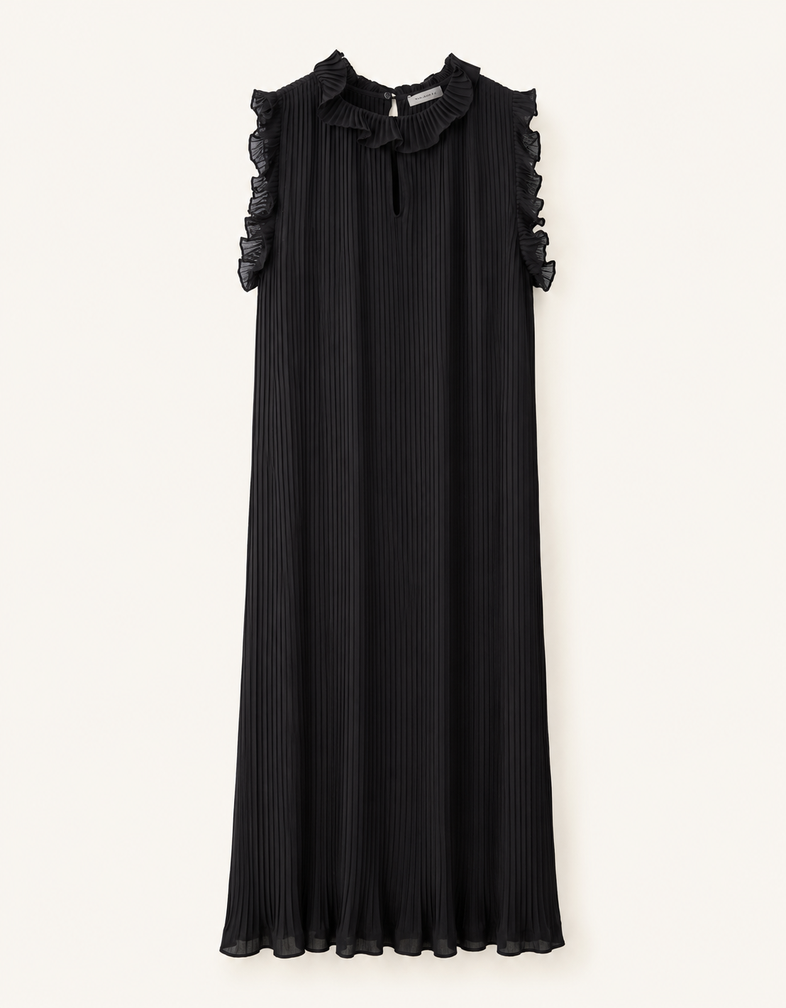Vestido plisado volantes "Plissée"