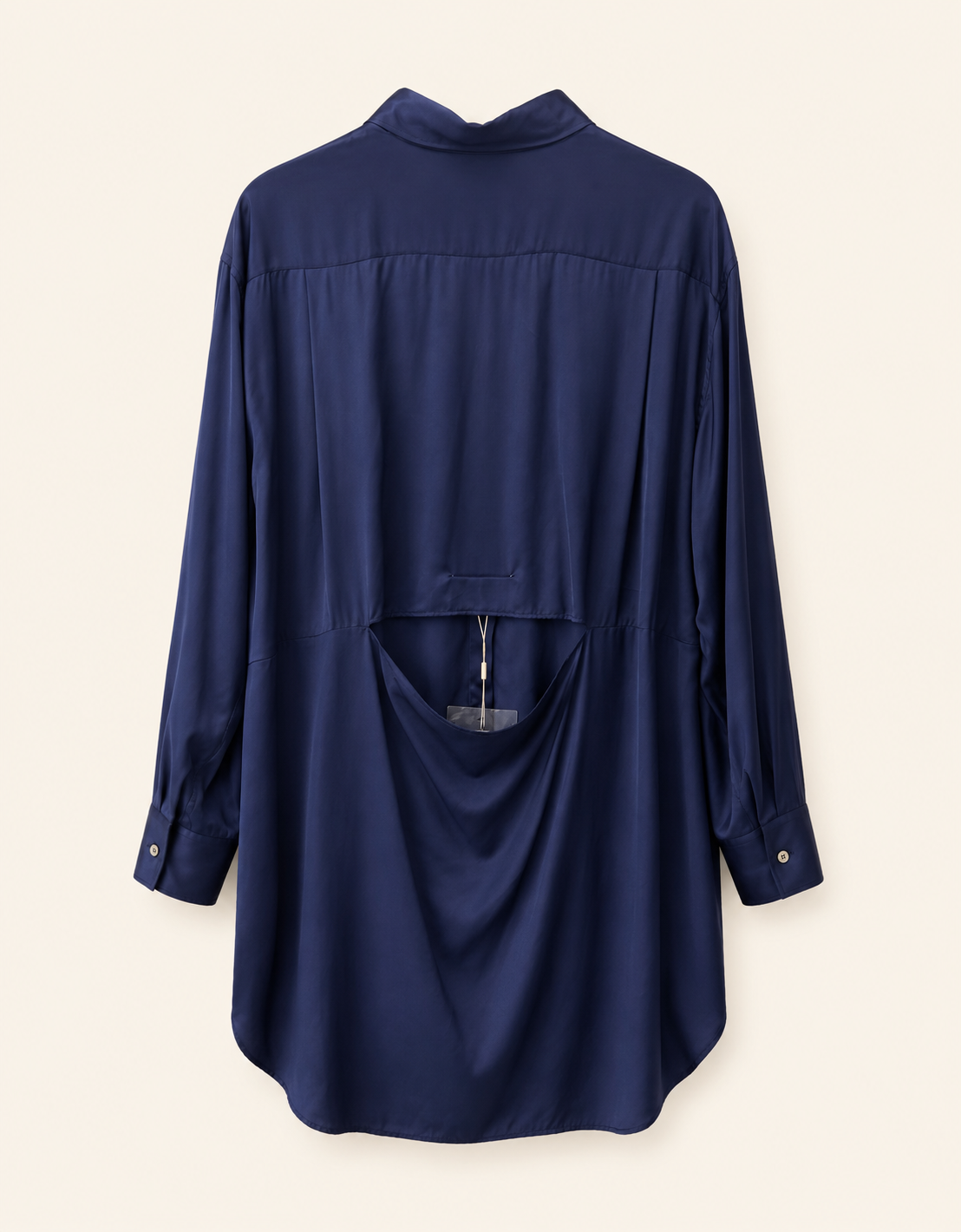 Vestido camisero satinado - MM6
