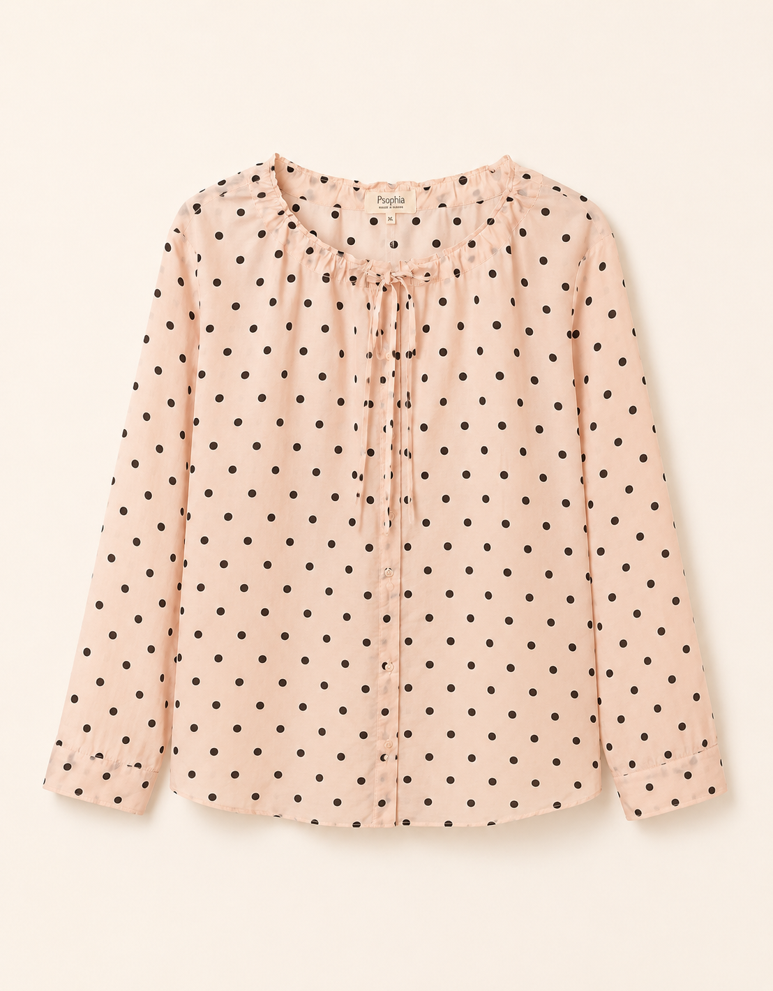 Blusa puntos manga larga
