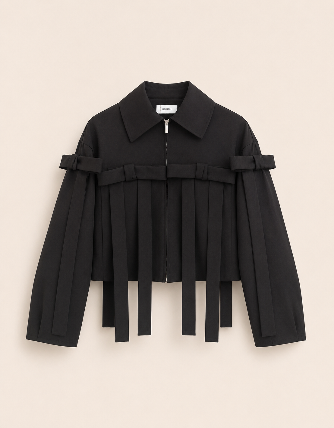 Chaqueta cropped lazos "Ribbon"