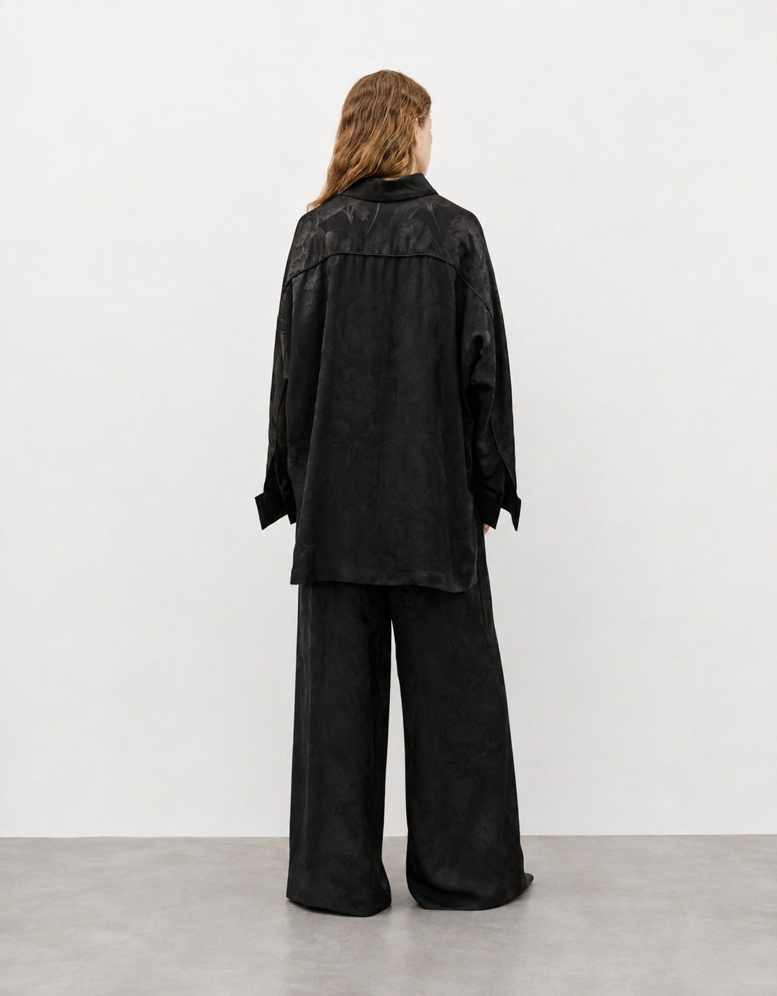 Blusa fluida jacquard "Ramon"