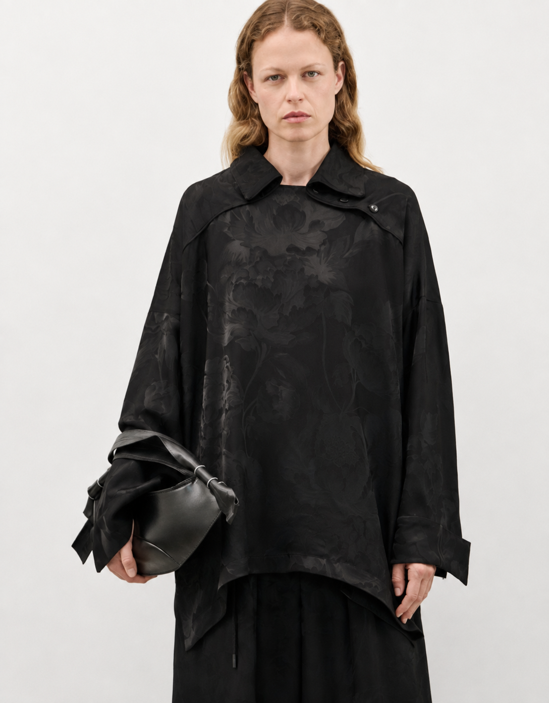 Blusa fluida jacquard "Ramon"