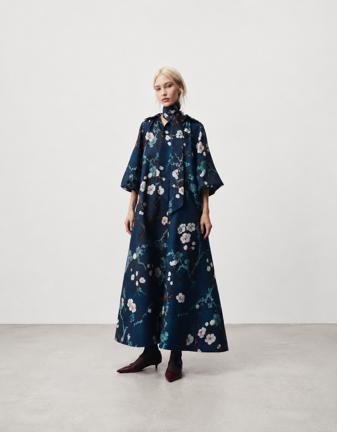 Vestido estampado japones "Almond Blossom"