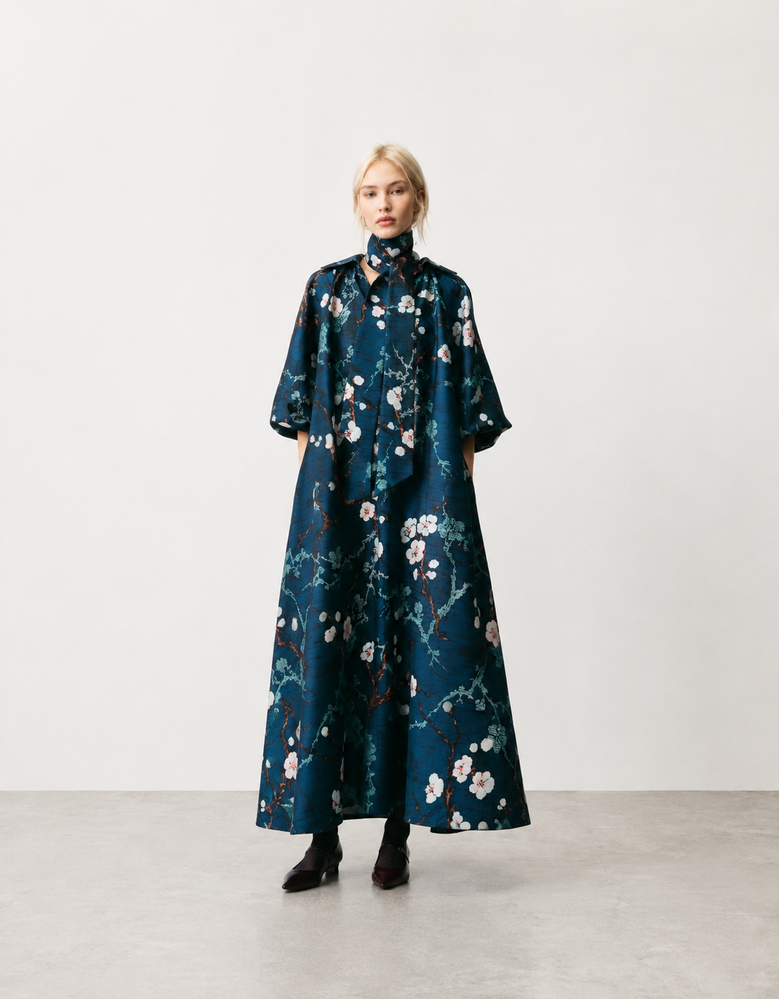 Vestido estampado japones "Almond Blossom"