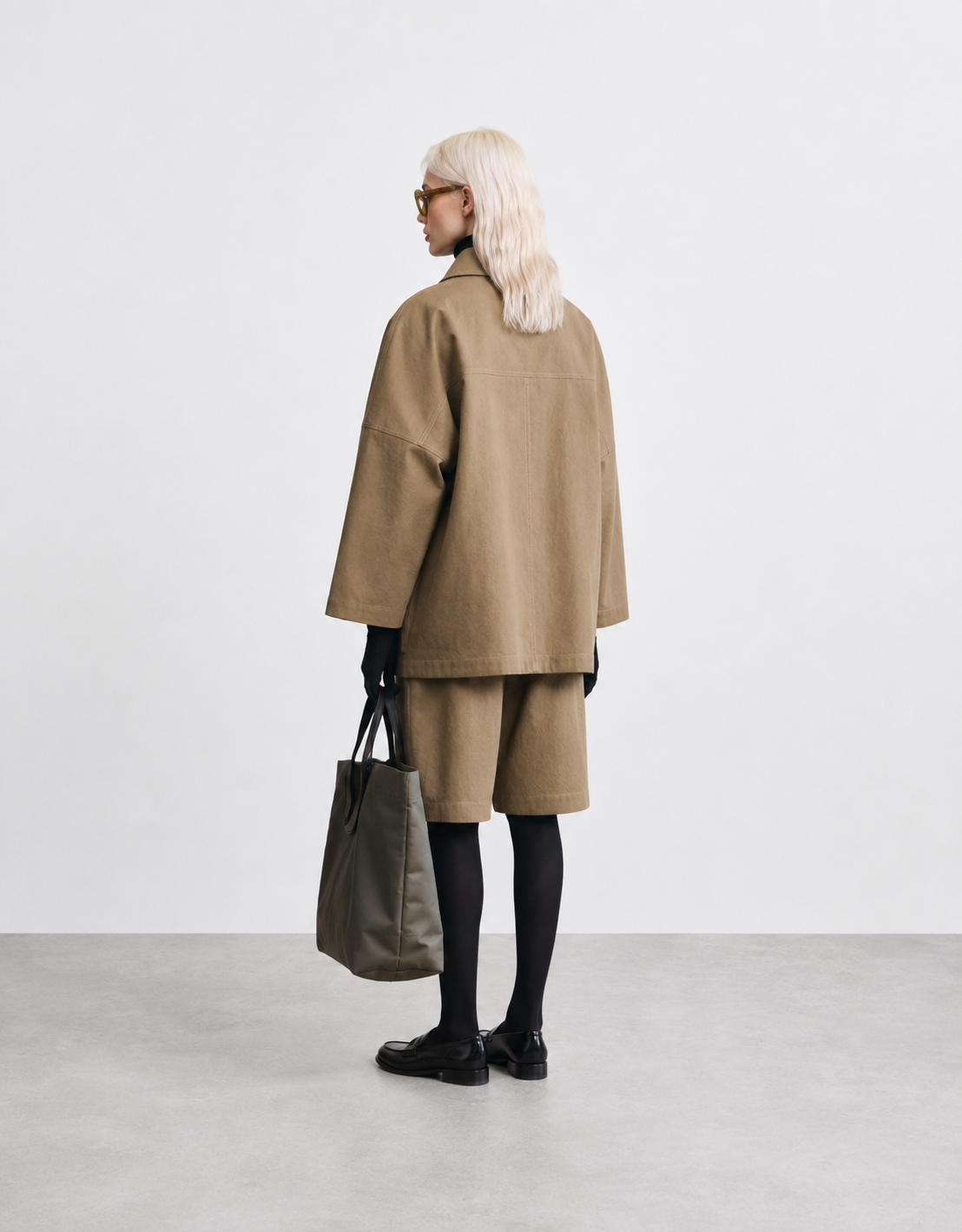 Chaqueta vaquera camel