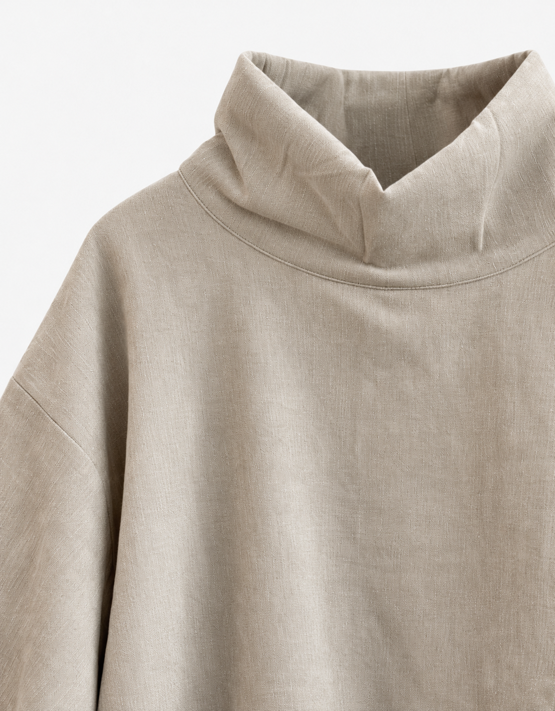 Jersey cuello alto terciopelo "Himawari"
