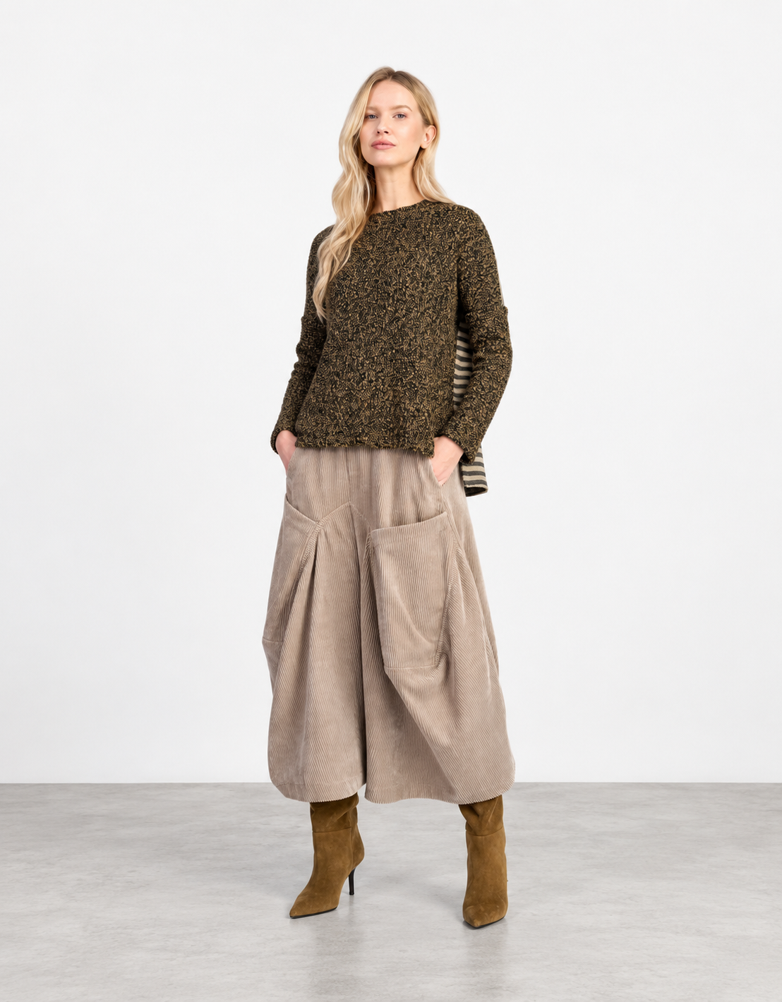 Pantalón de pana "Harem"
