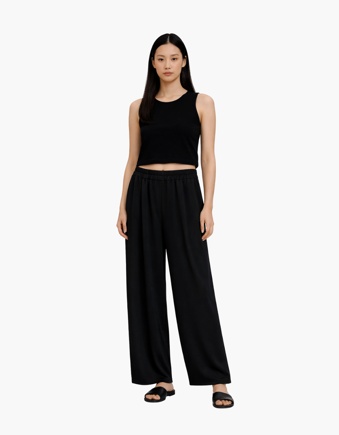 Pantalón Fluido Negro ROGER.O