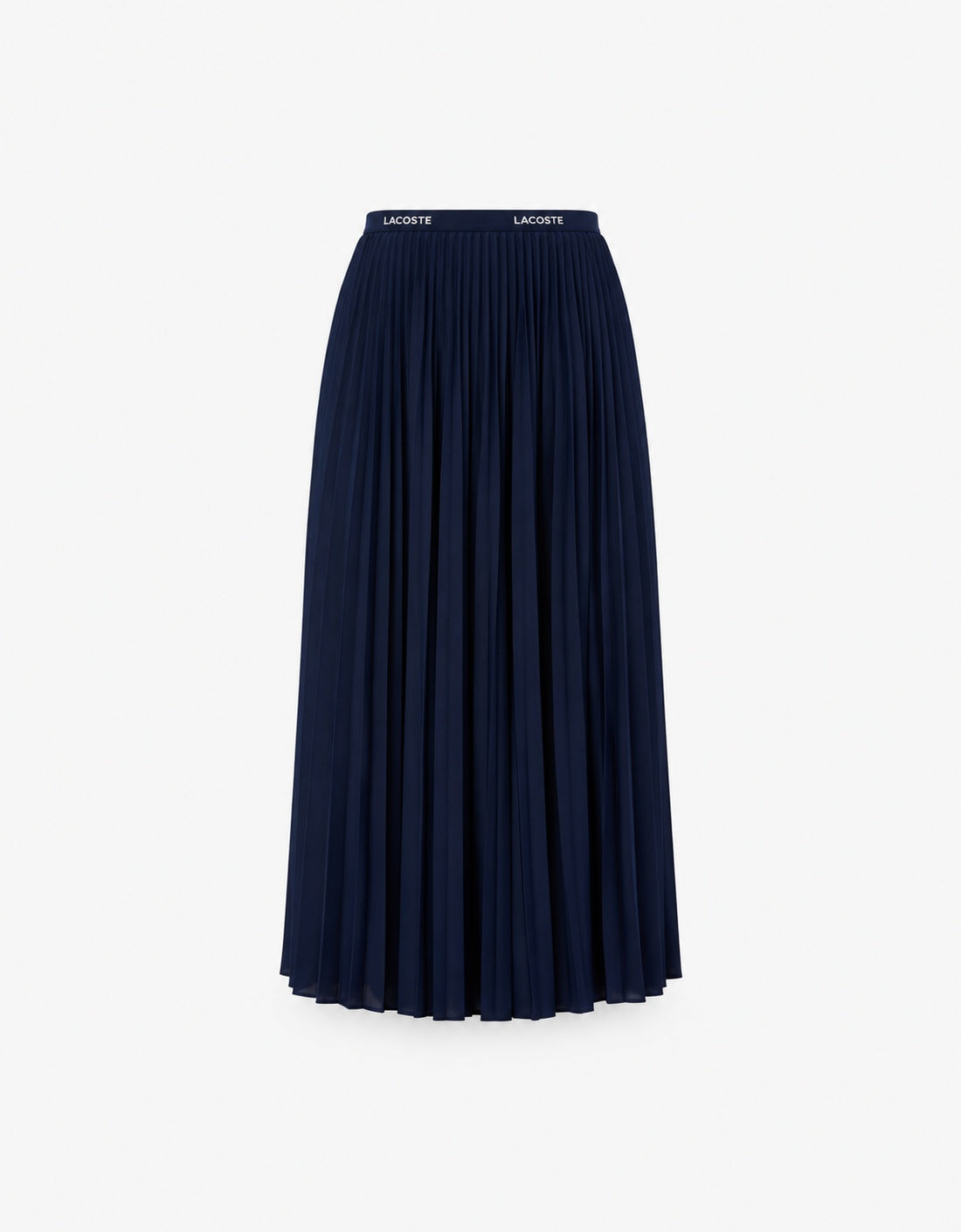 Falda larga plisada con cintura elástica JF1402-00 azul marino 166 producto trasera