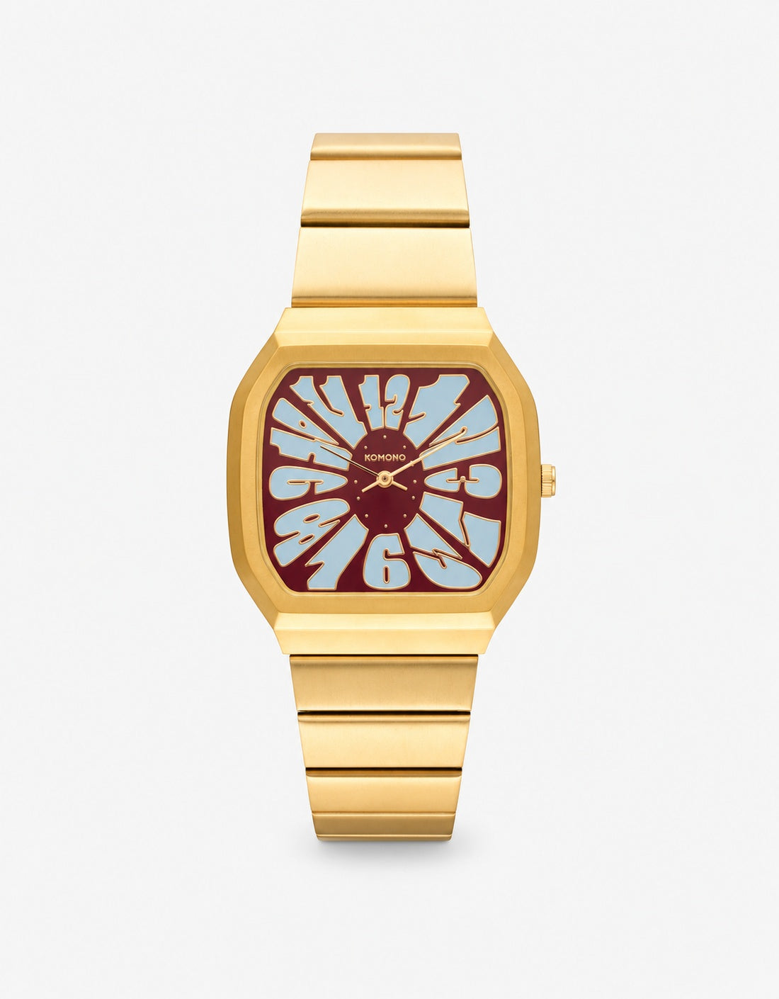 Max Flower Gold Maroon Blue — KOM-W4671 — detail editorial