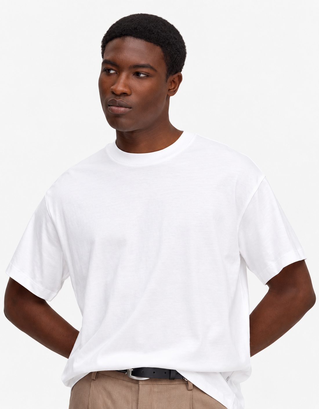 NN07 Lionel SS 30041 blanco — Detalle de camiseta