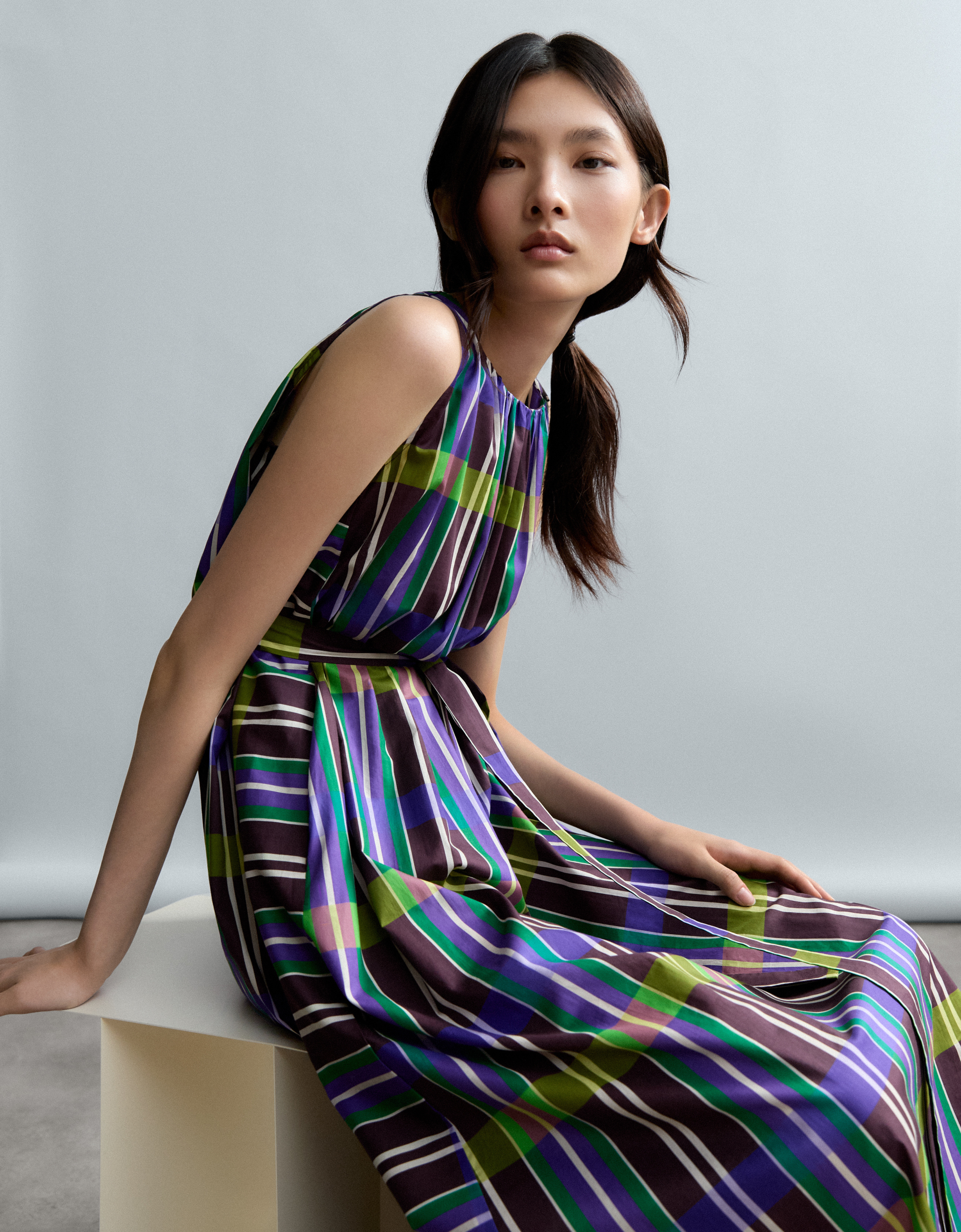 Vestido cuadros "Cuadros Chocolat"