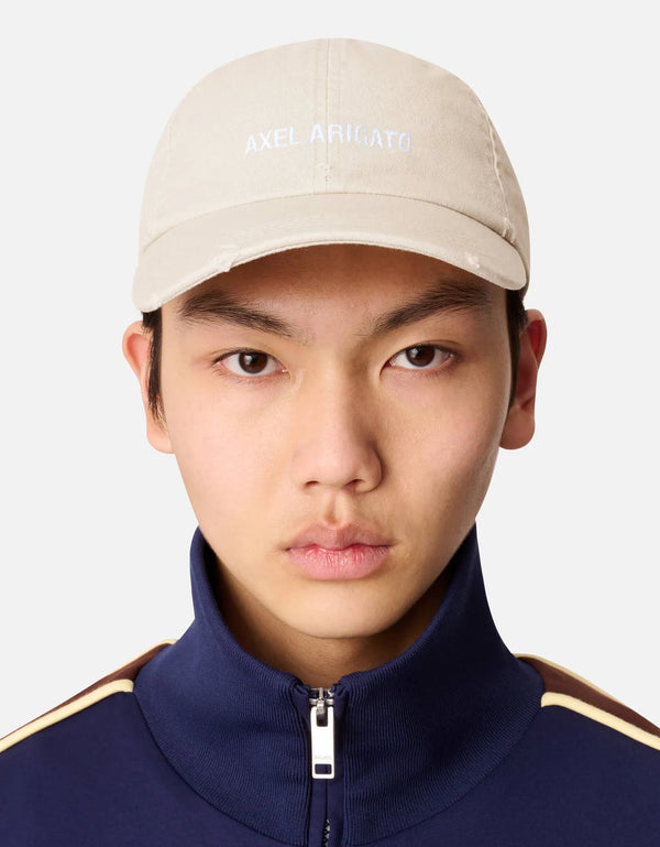 Gorra algodón lavado "AA Logo" Beige – frontal