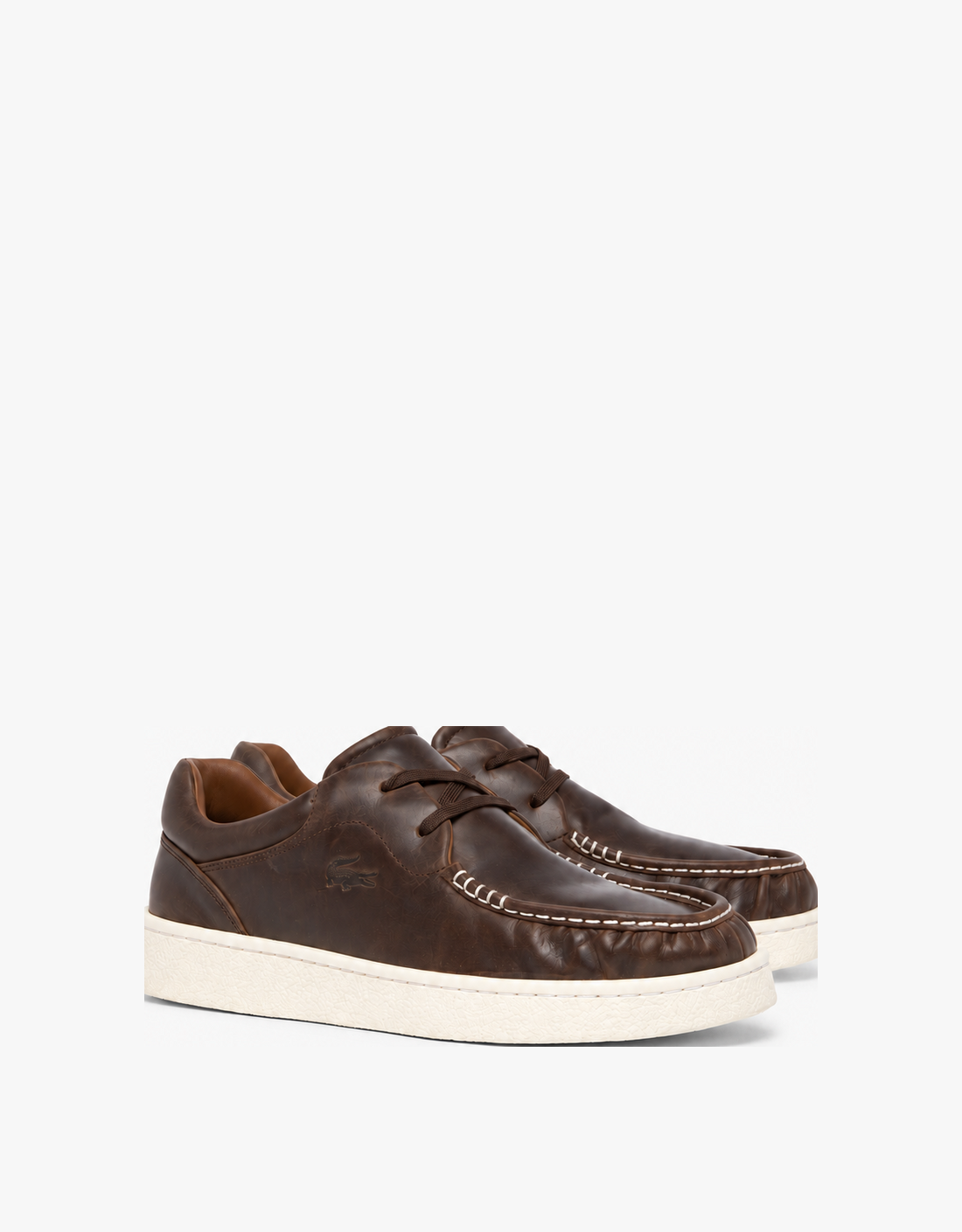 Zapato piel Claylow marrón beige vista tres cuartos