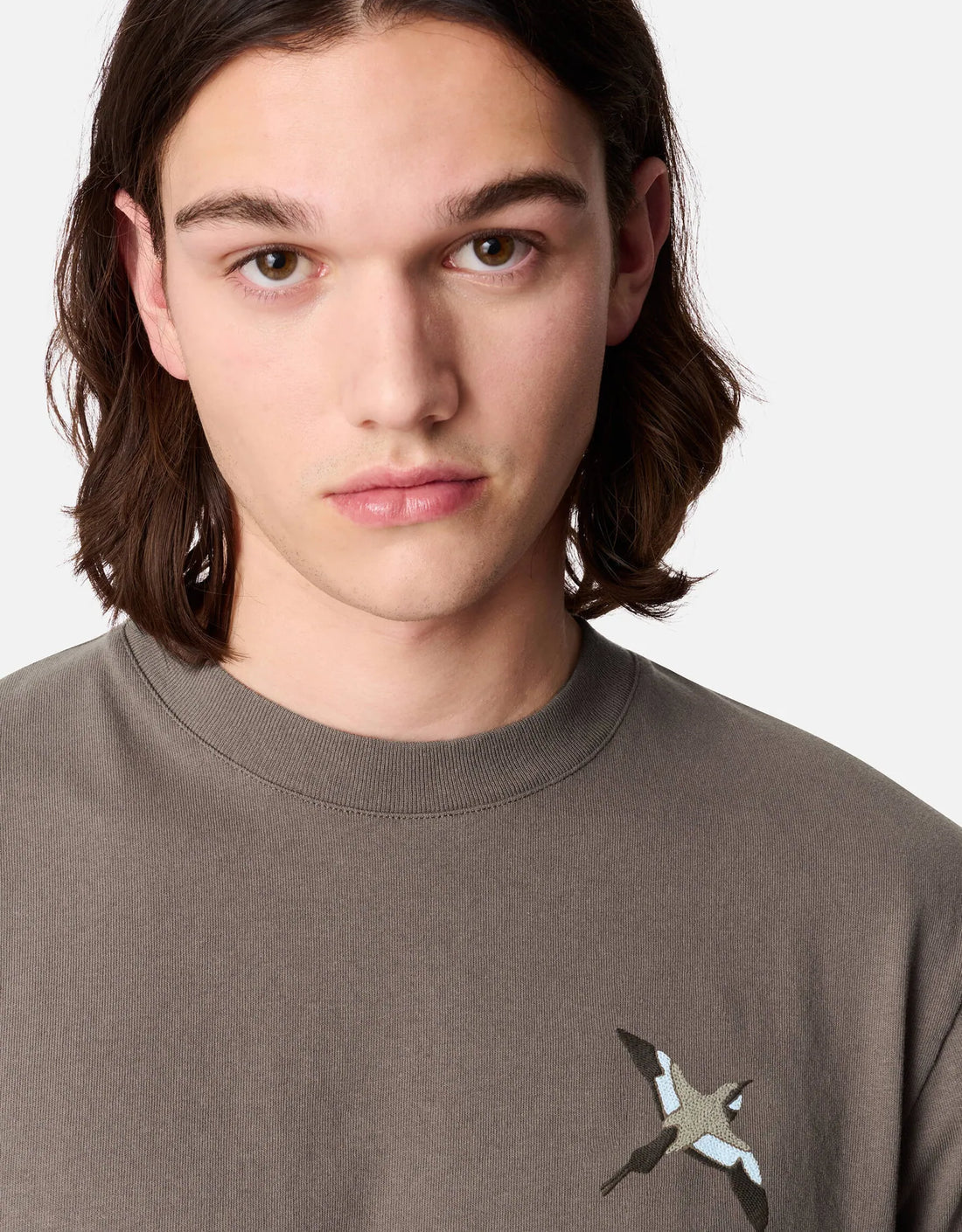 Camiseta "Micro Bee Bird" Marrón café – vista adicional