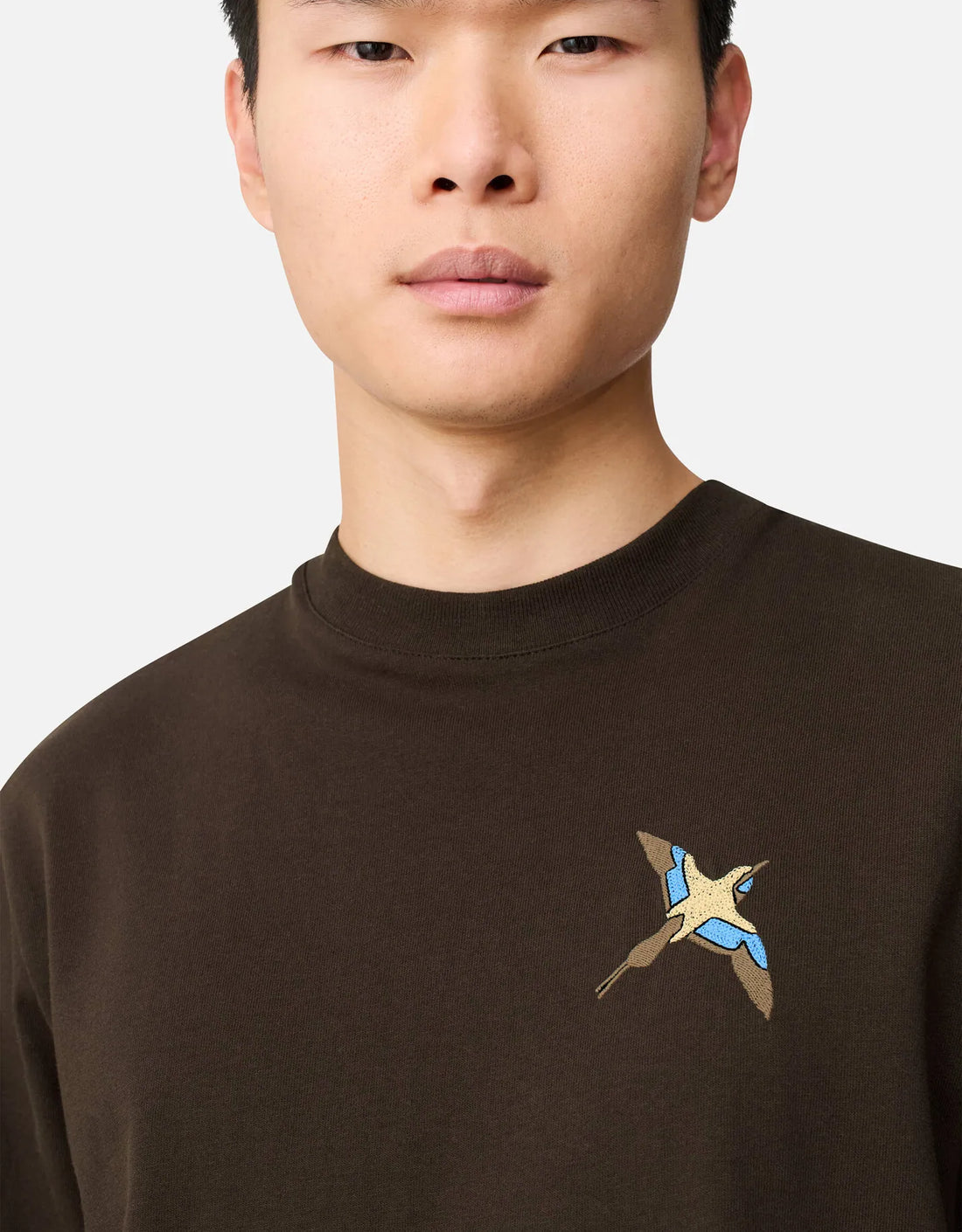 Camiseta "Micro Bee Bird" Marrón oscuro – vista adicional