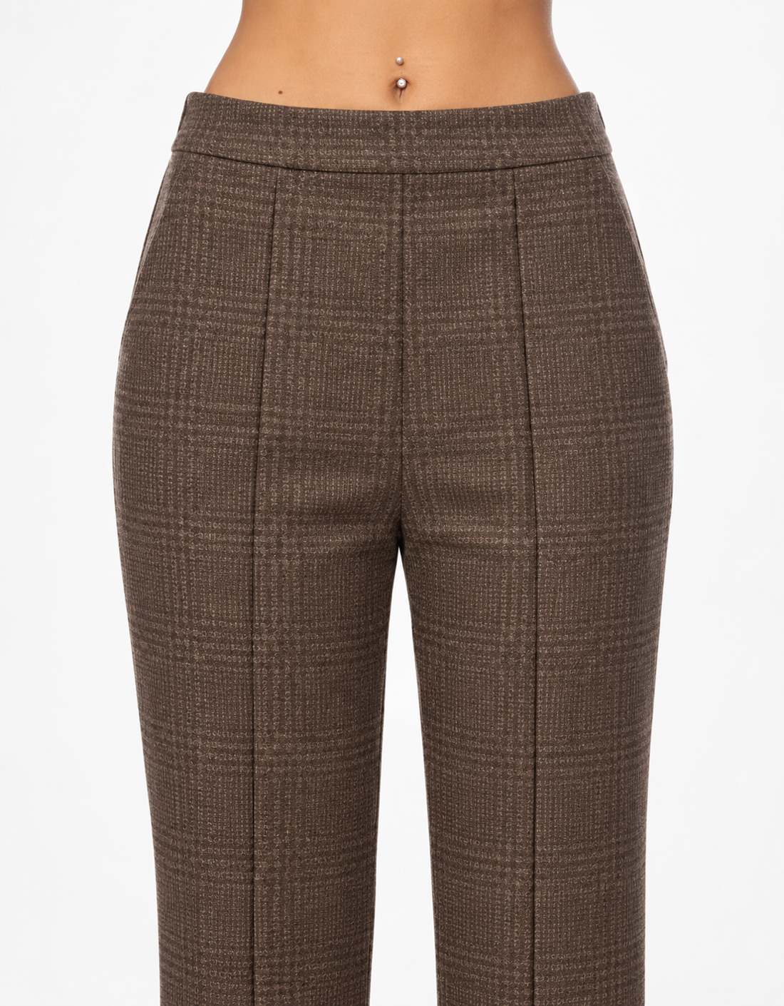 Pantalón jacquard de cuadros "Zampino"