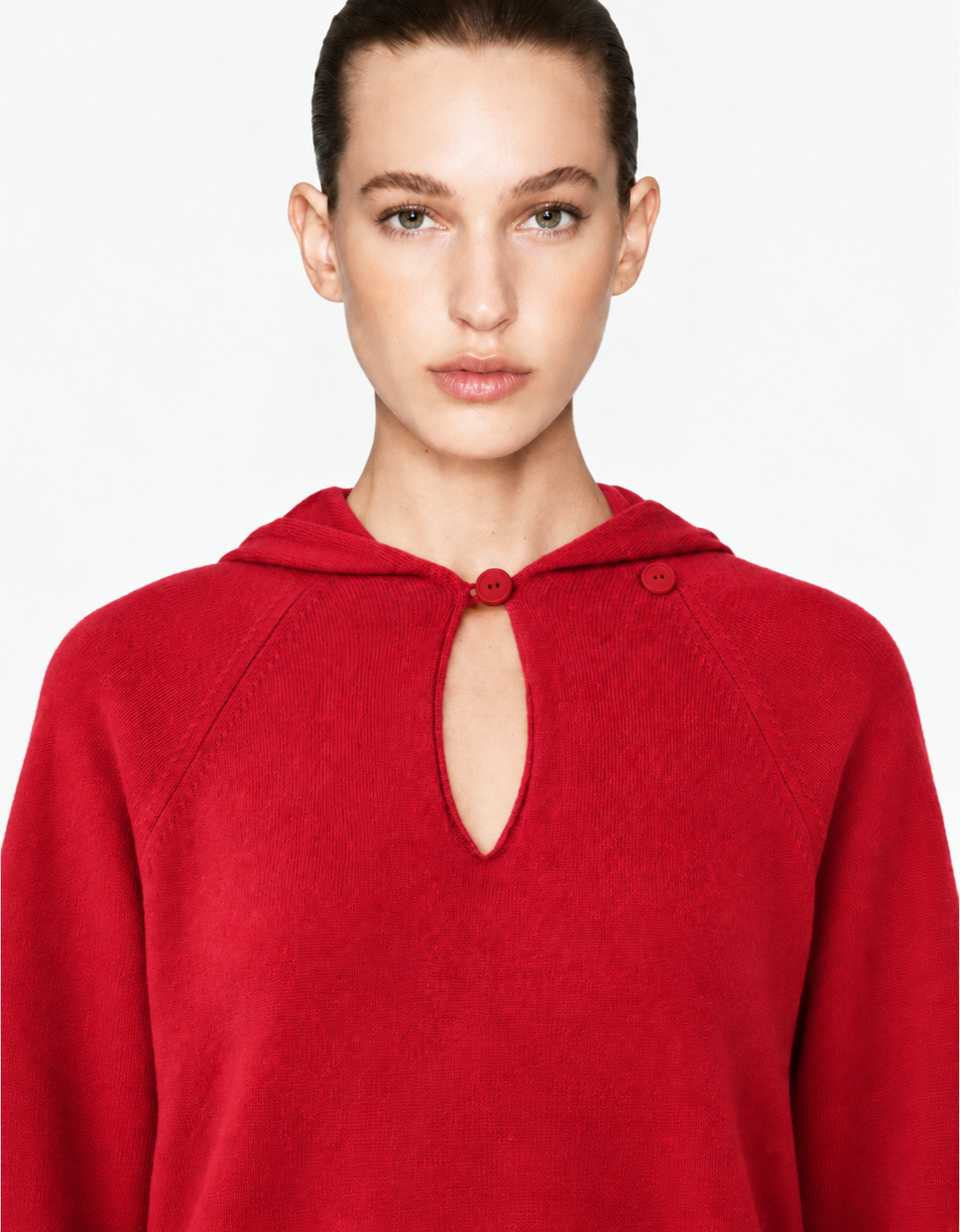 Jersey lana y cashmere con capucha "Leguale"