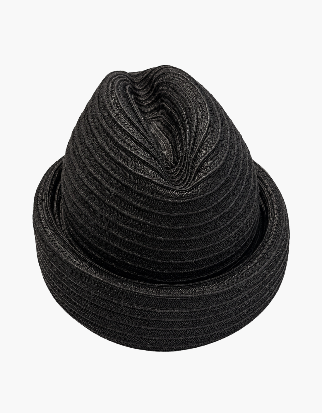 Sombrero rafia negro "Russian Cuff" — vista del producto