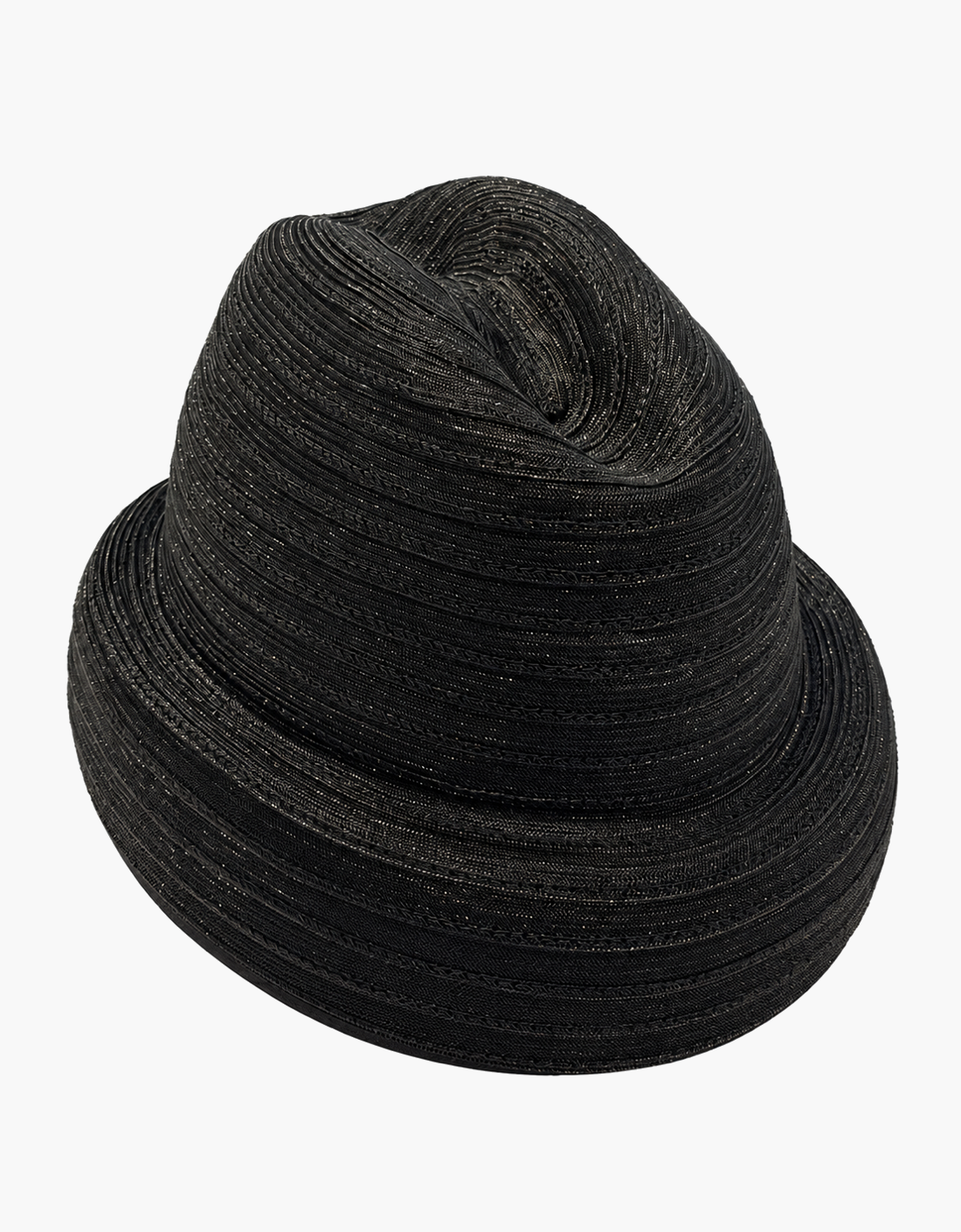 Sombrero poliéster metalizado negro "Russian Cuff" — vista del producto