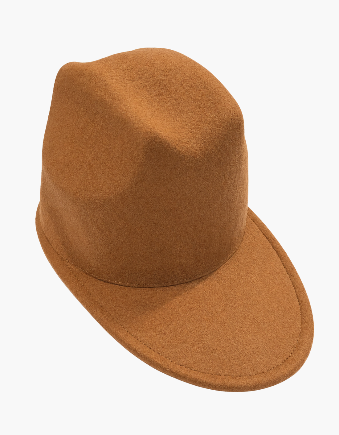 Gorra lana camel "Fedora Ball Cap" — vista del producto