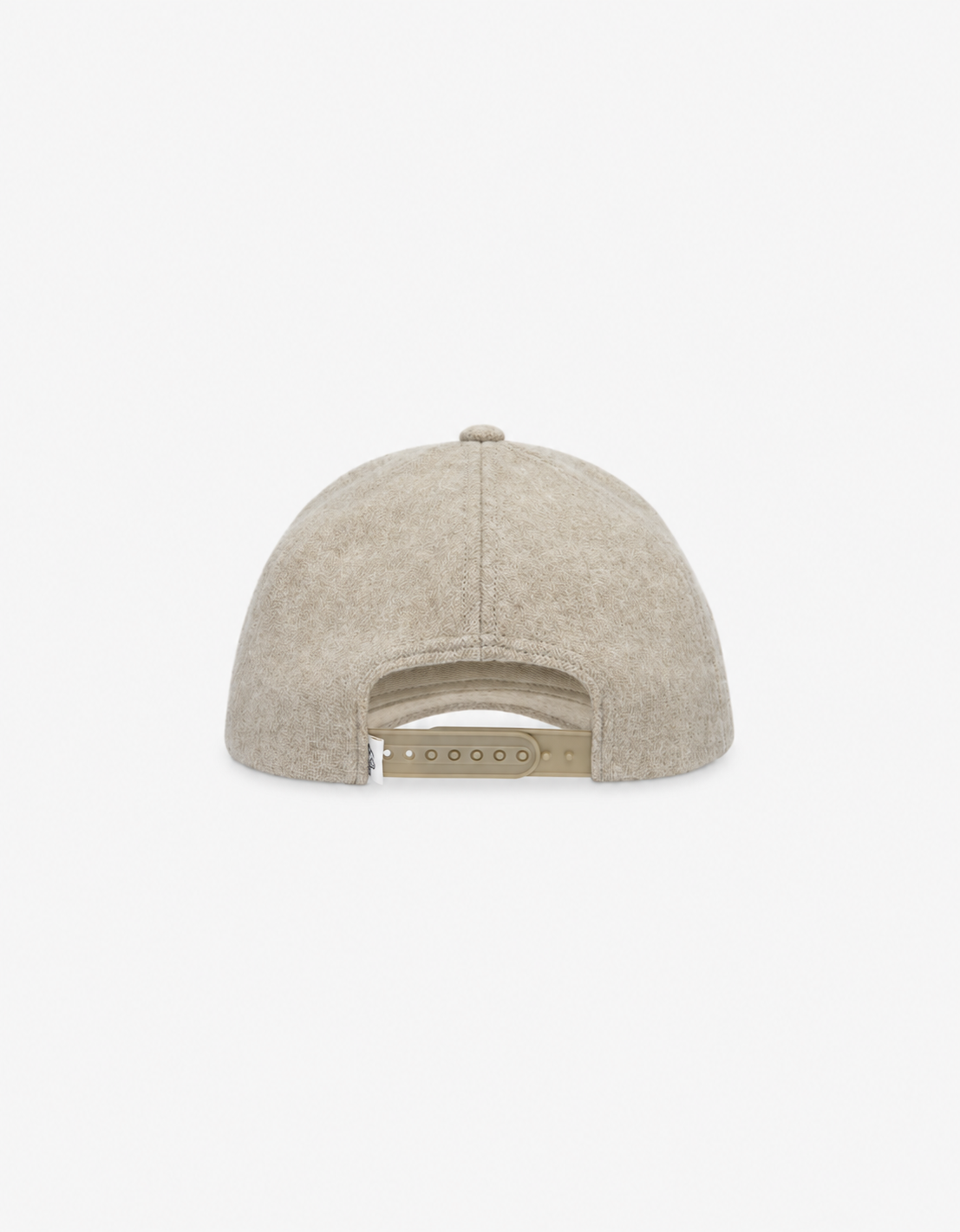 Gorra lana espiga Signature beige - vista trasera