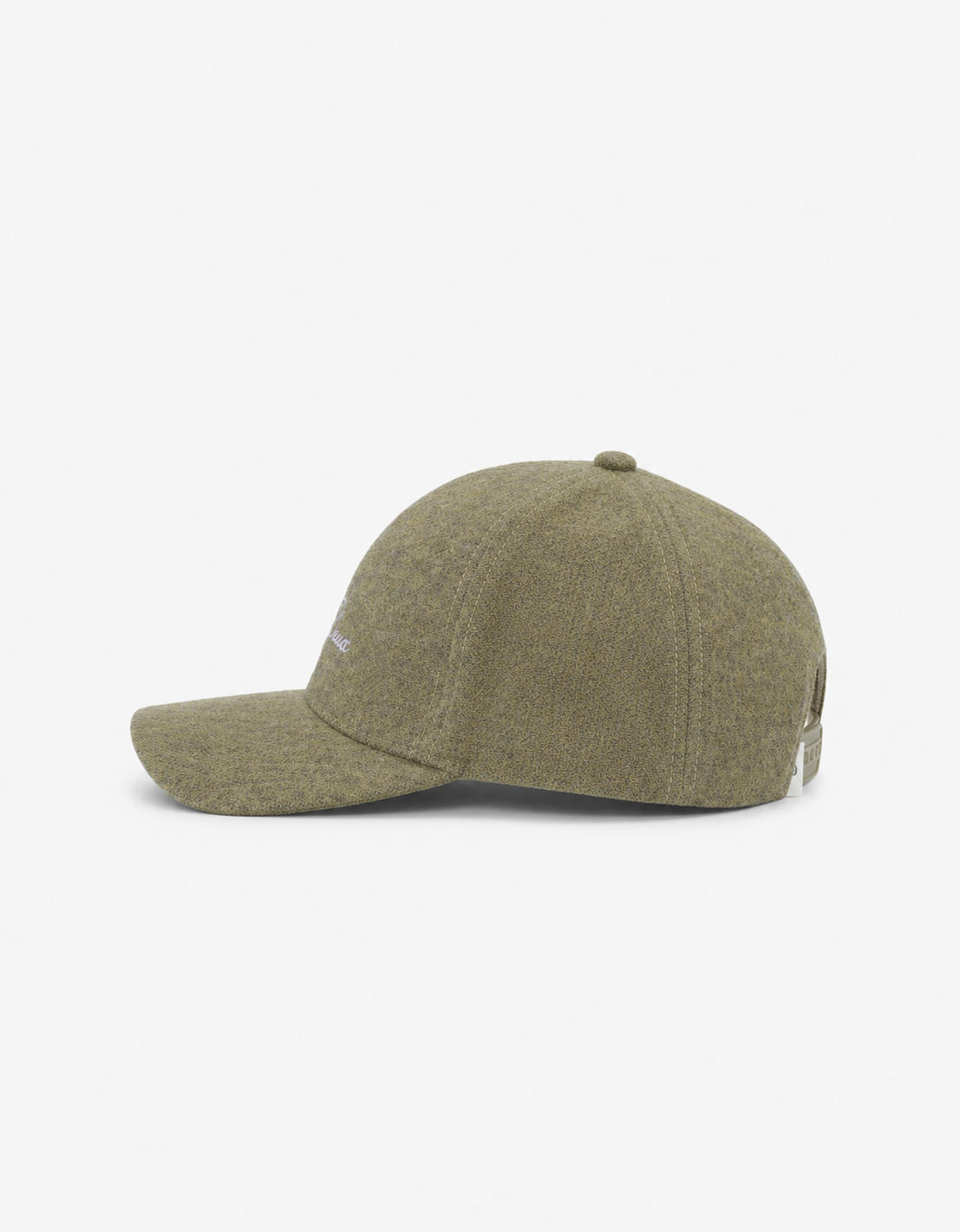 Gorra lana espiga Signature verde - lateral derecho
