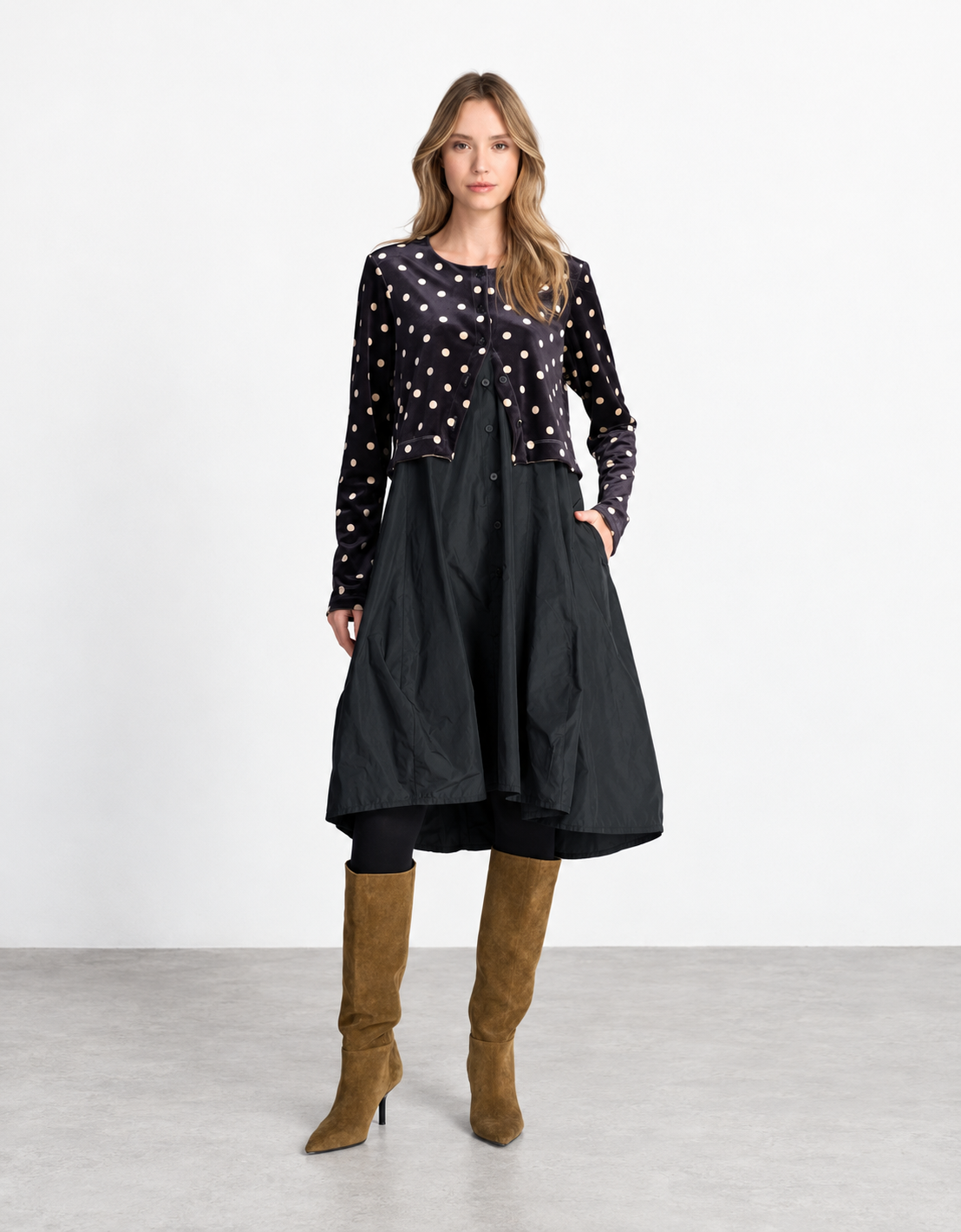 Vestido chaqueta topos "Polka" – vista principal