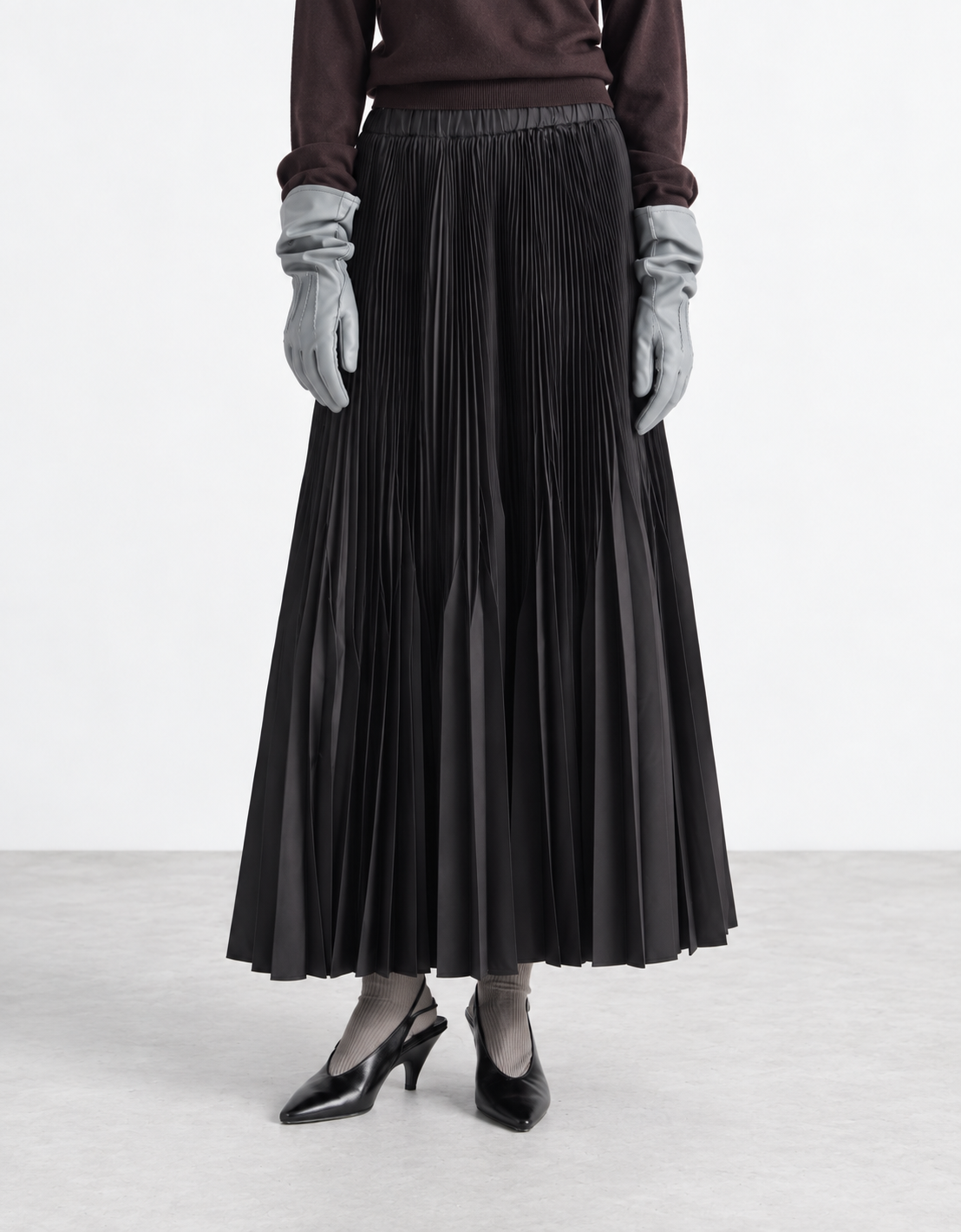 Falda plisada "Notte"