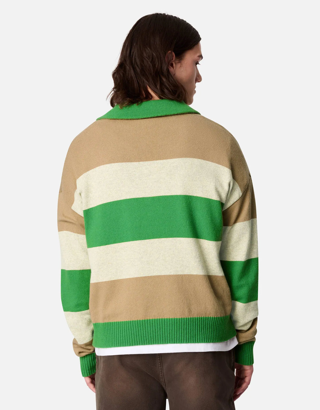 Polo punto rayas "Marine" – vista trasera