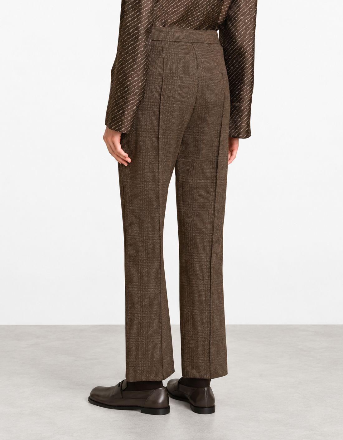 Pantalón jacquard de cuadros "Zampino"
