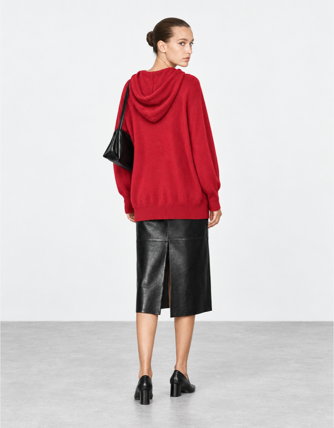 Jersey lana y cashmere con capucha "Leguale"