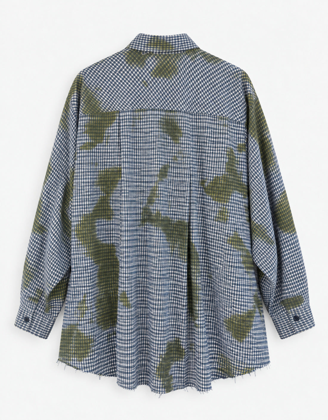 Camisa cuadros Vichy Stain azul trasera