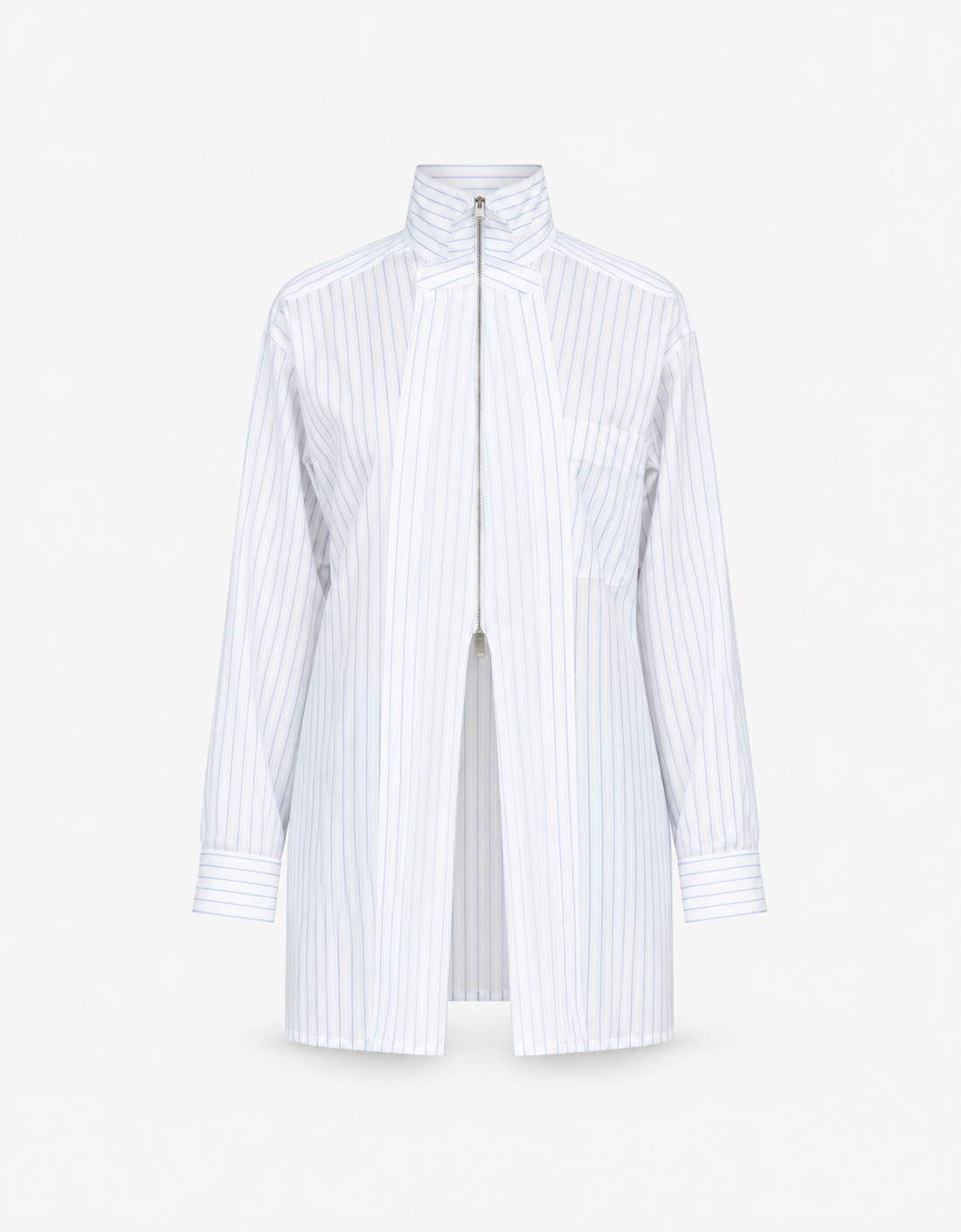 Camisa algodón a rayas "Zipper" - MM6