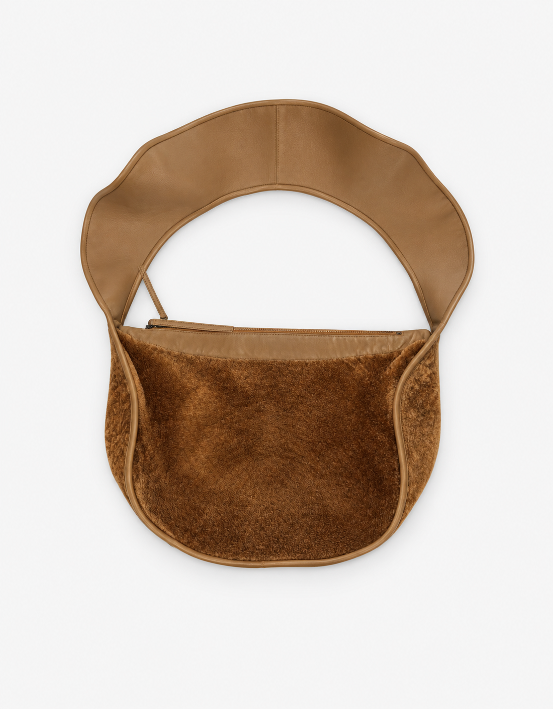 Bolso piel "Rix" Camel — vista posterior