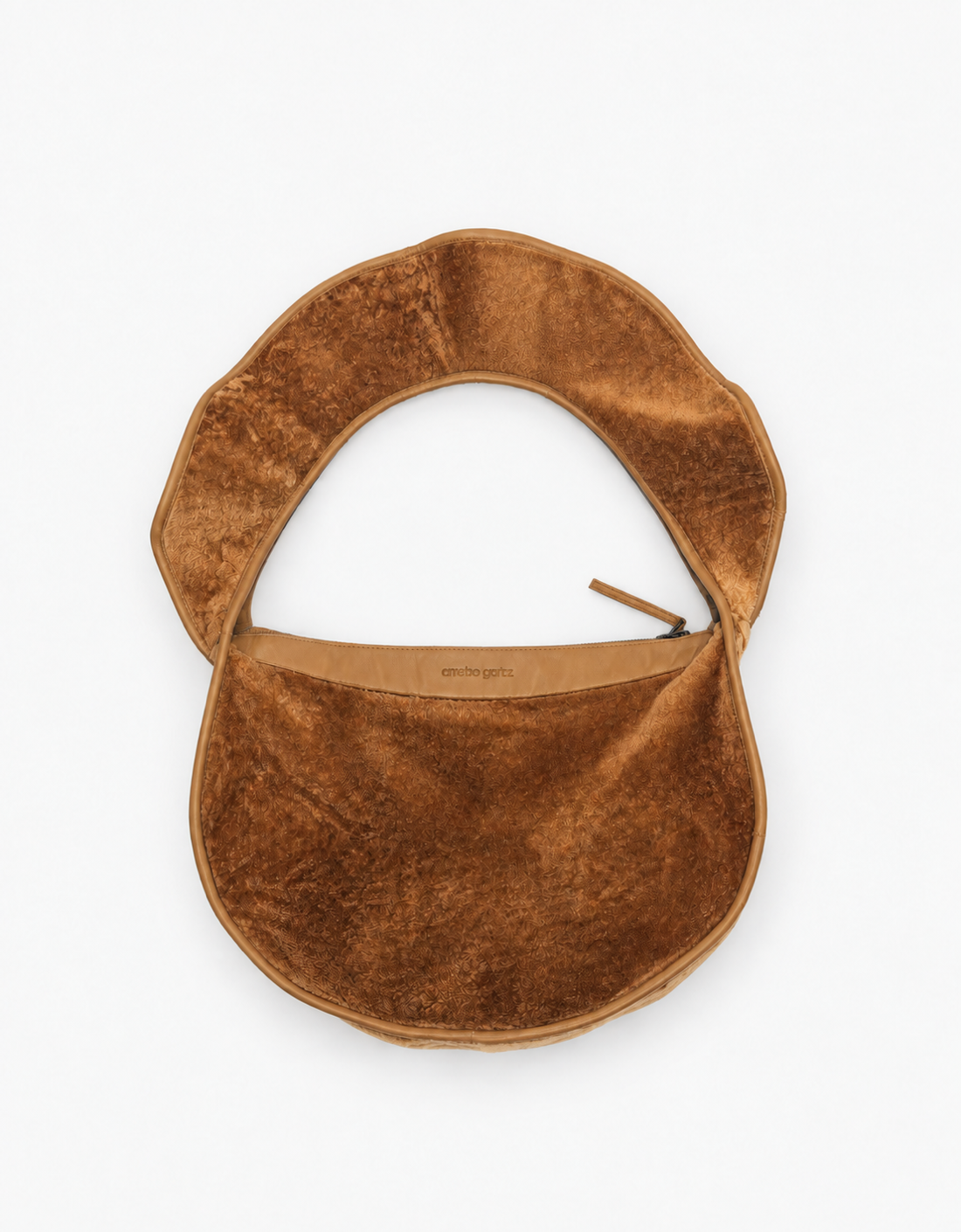 Bolso piel "Rix" Camel — vista frontal