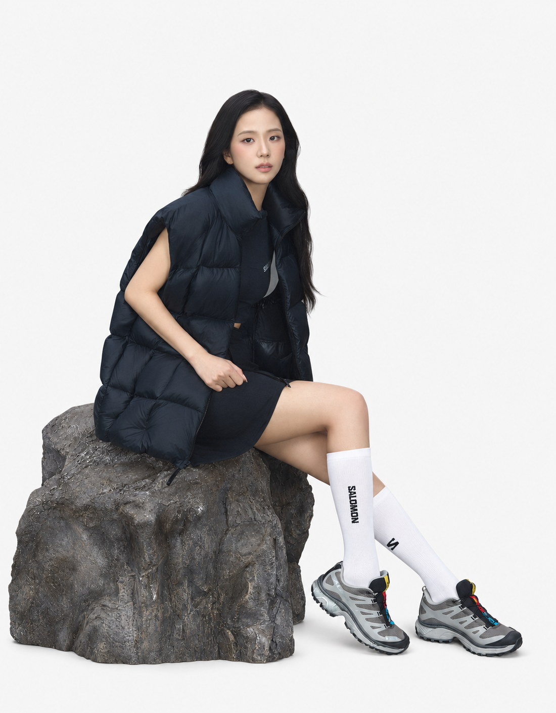Salomon - XT-4 OG GTX (Paloma / Cloudburst / FTW Silver) — modelo-sentada