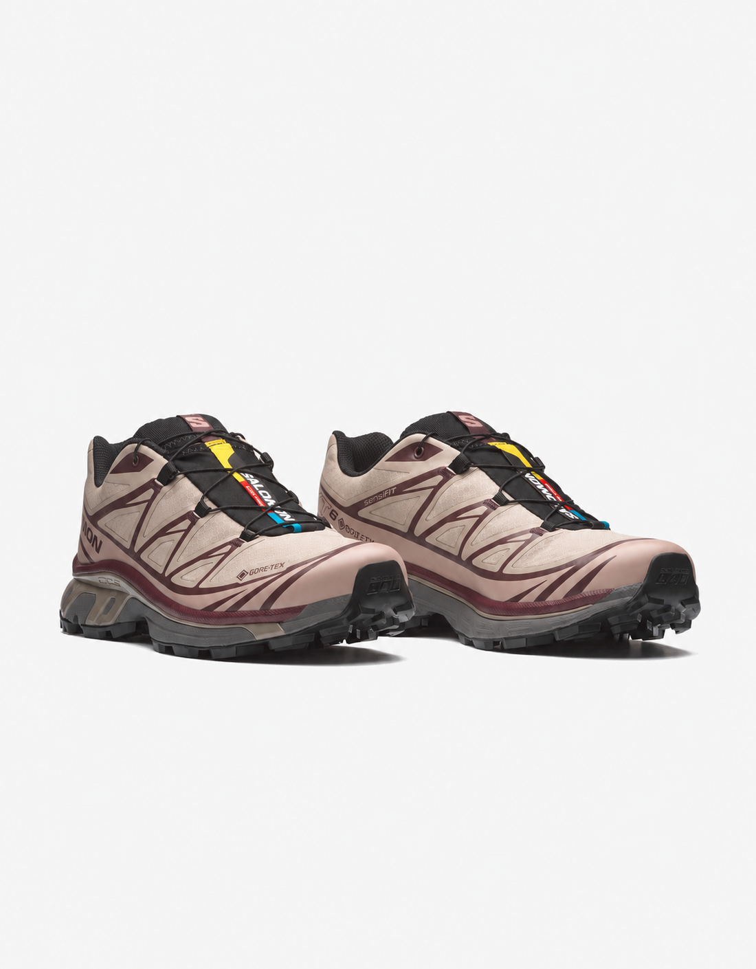 Salomon - XT-6 GTX (White Pepper / Shadow Gray / Huckleberry) — par