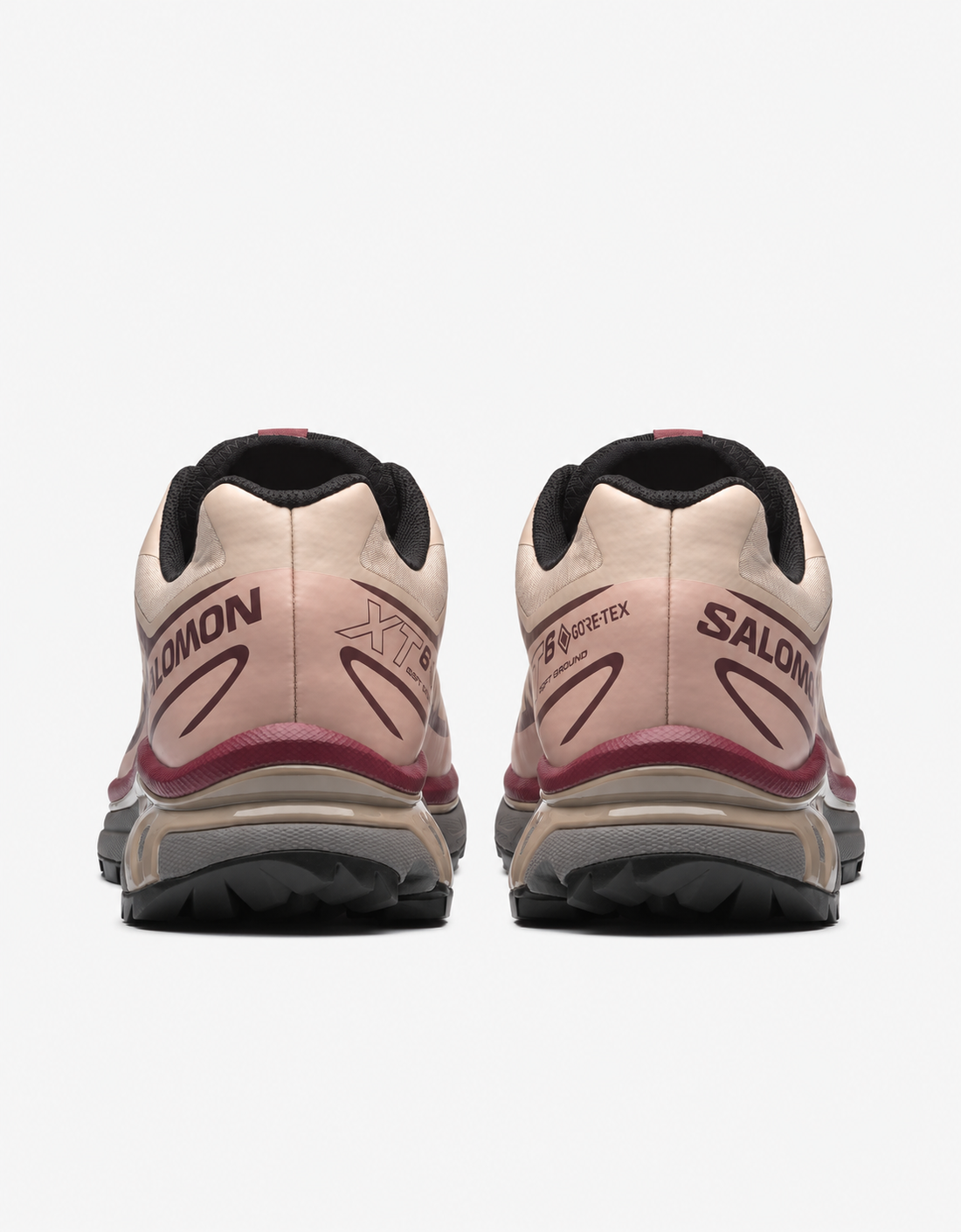 Salomon - XT-6 GTX (White Pepper / Shadow Gray / Huckleberry) — trasera