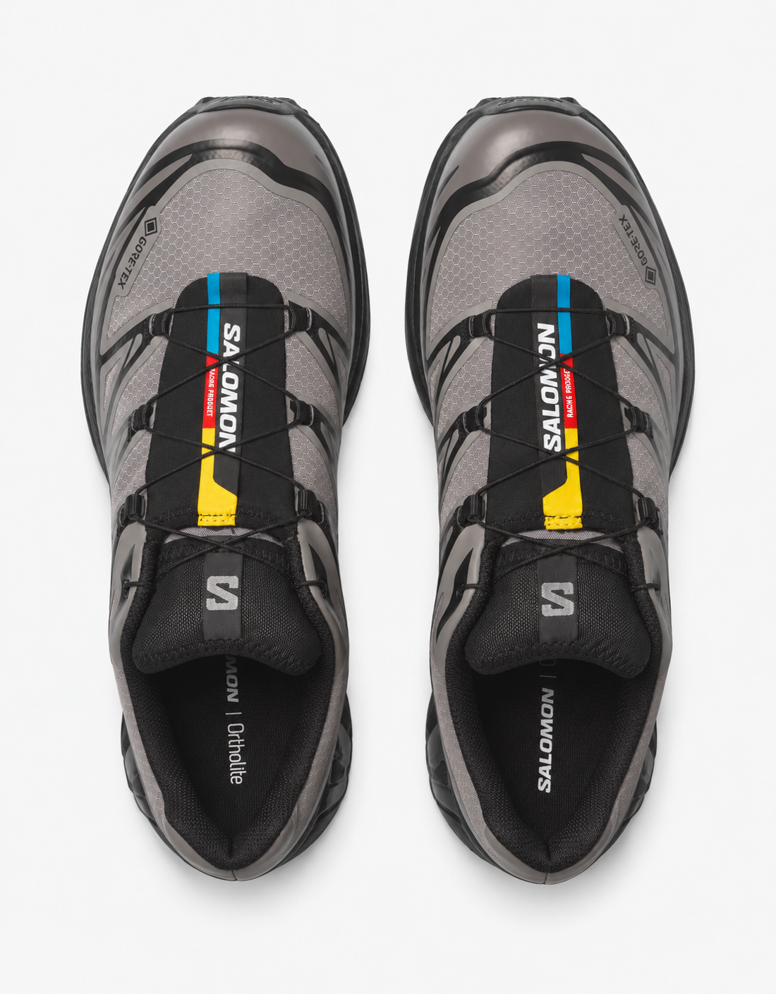 XT-6 GTX L49215400 Negro — vista superior, fondo uniforme