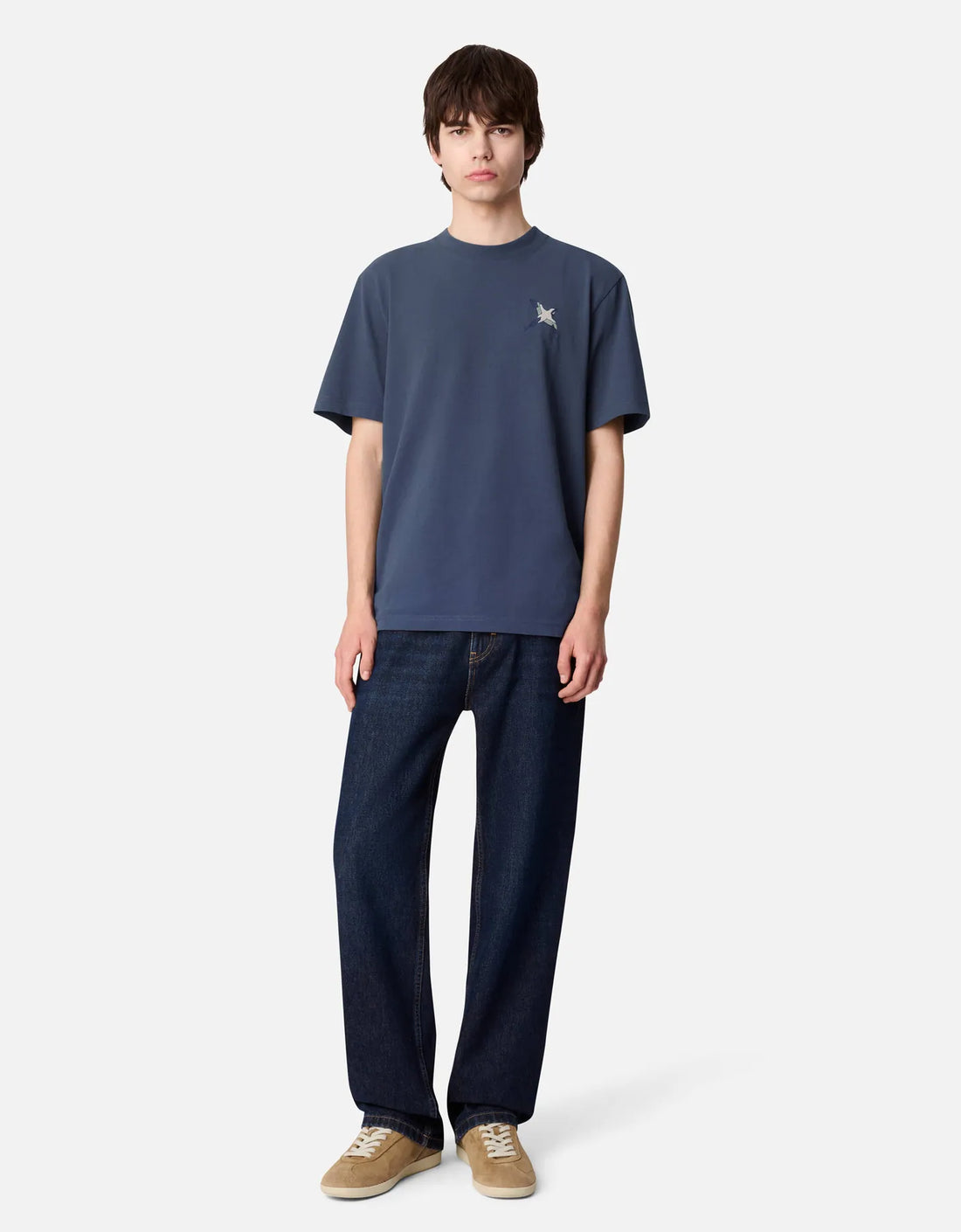 Camiseta "Micro Bee Bird" Gris humo – frontal