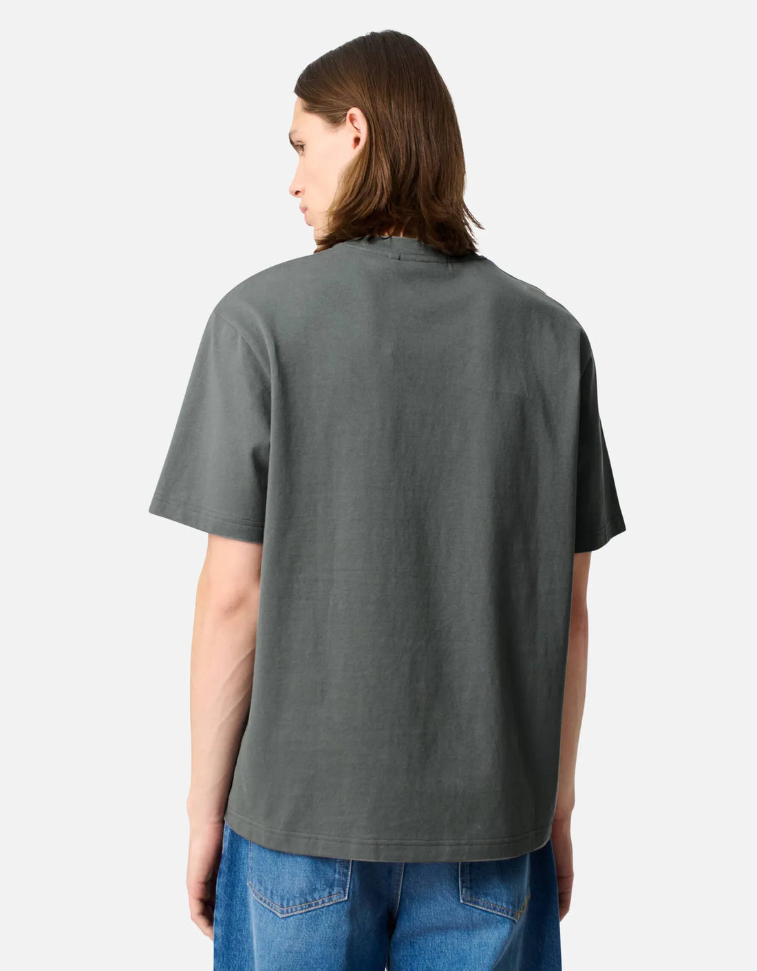Camiseta "Micro Bee Bird" Gris acero – trasera