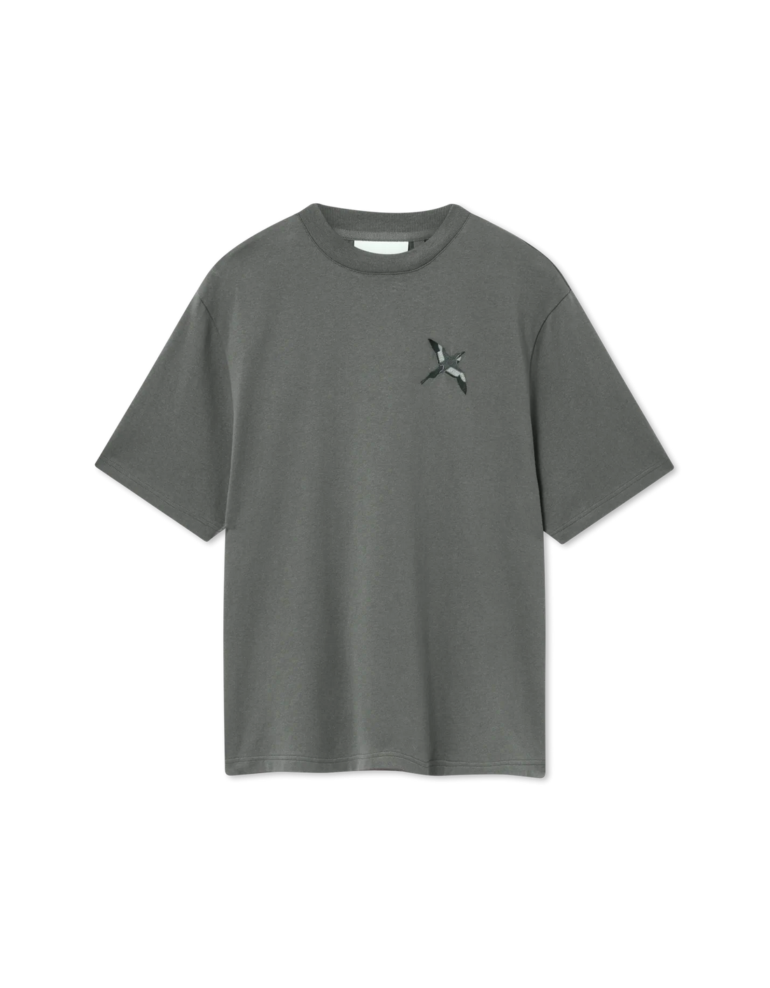 Camiseta "Micro Bee Bird" Gris acero – producto